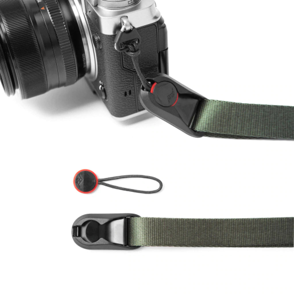 Peak Design Leash Camera Strap - Adjustable & Comfortable Sage Green Strap for DSLR & Mirrorless Cameras - Perfect for Travel, Hiking & Outdoor Photography