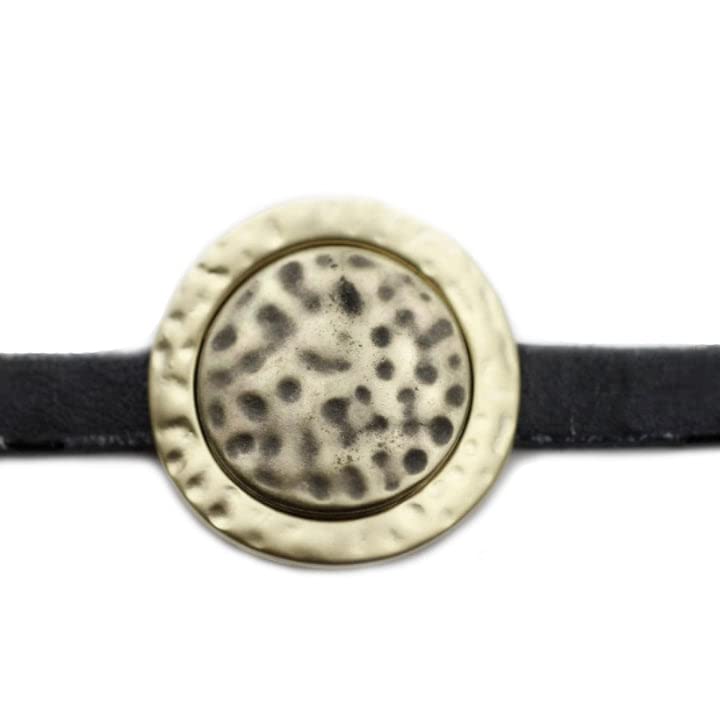 Slider Beads Circle Bracelet Supplies - 5 Pieces Antique Bronze Jewelry Making Kit for DIY Crafting, Friendship Bracelets, and Boho Style Accessories