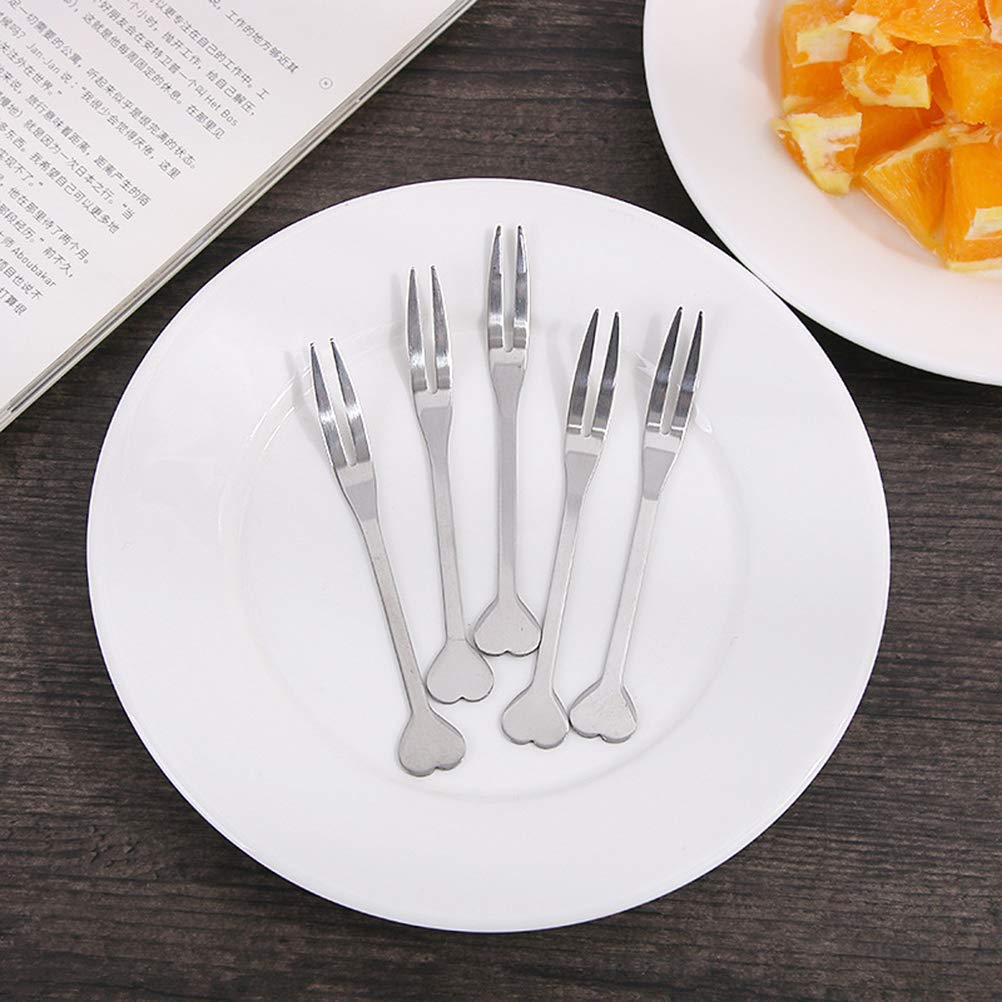 20-Piece Stainless Steel Fruit Forks & Picks Set - Reusable Party Appetizer Skewers for Cheese, Desserts, and Cocktails