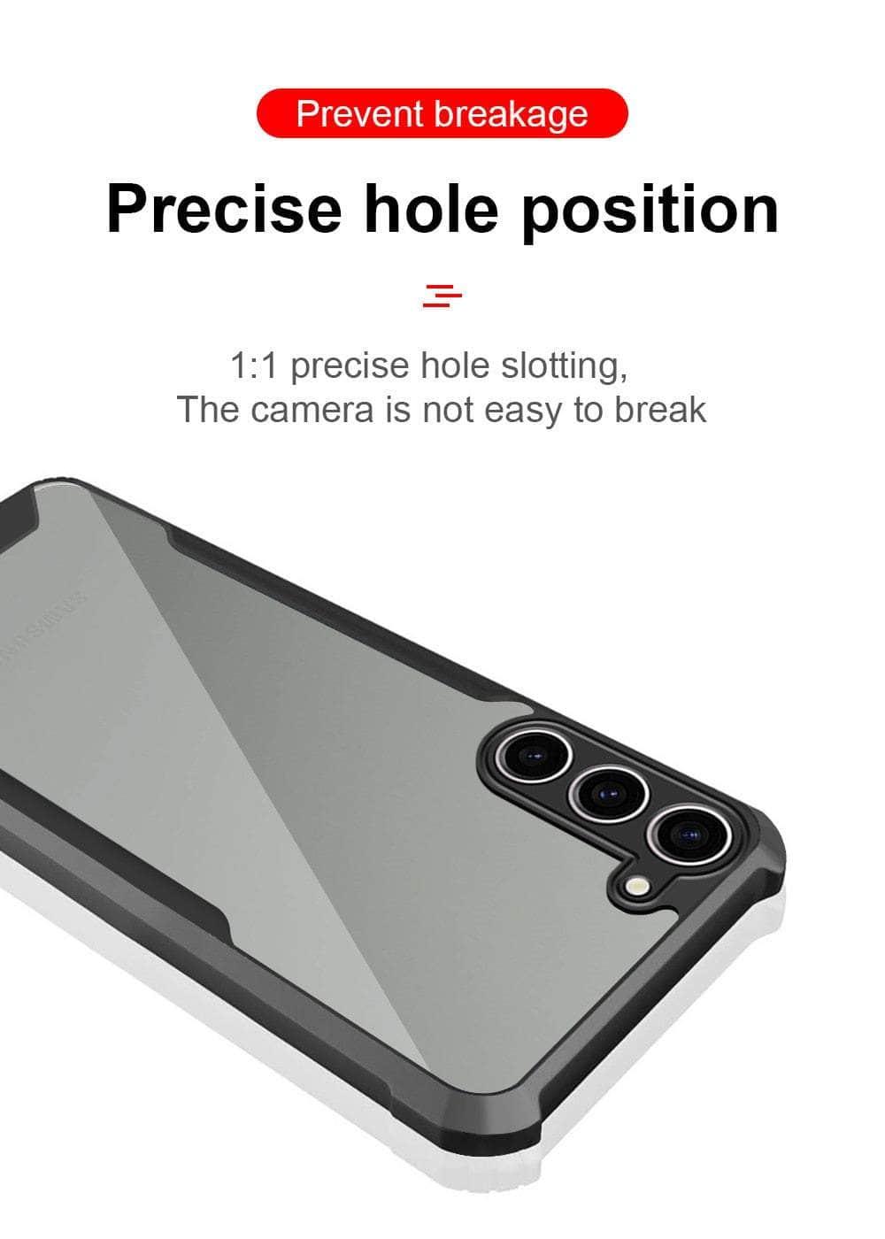 Samsung Galaxy S23 FE Clear Acrylic Shockproof Case - Durable Protective Phone Cover for Everyday Use, Travel & Outdoor Activities