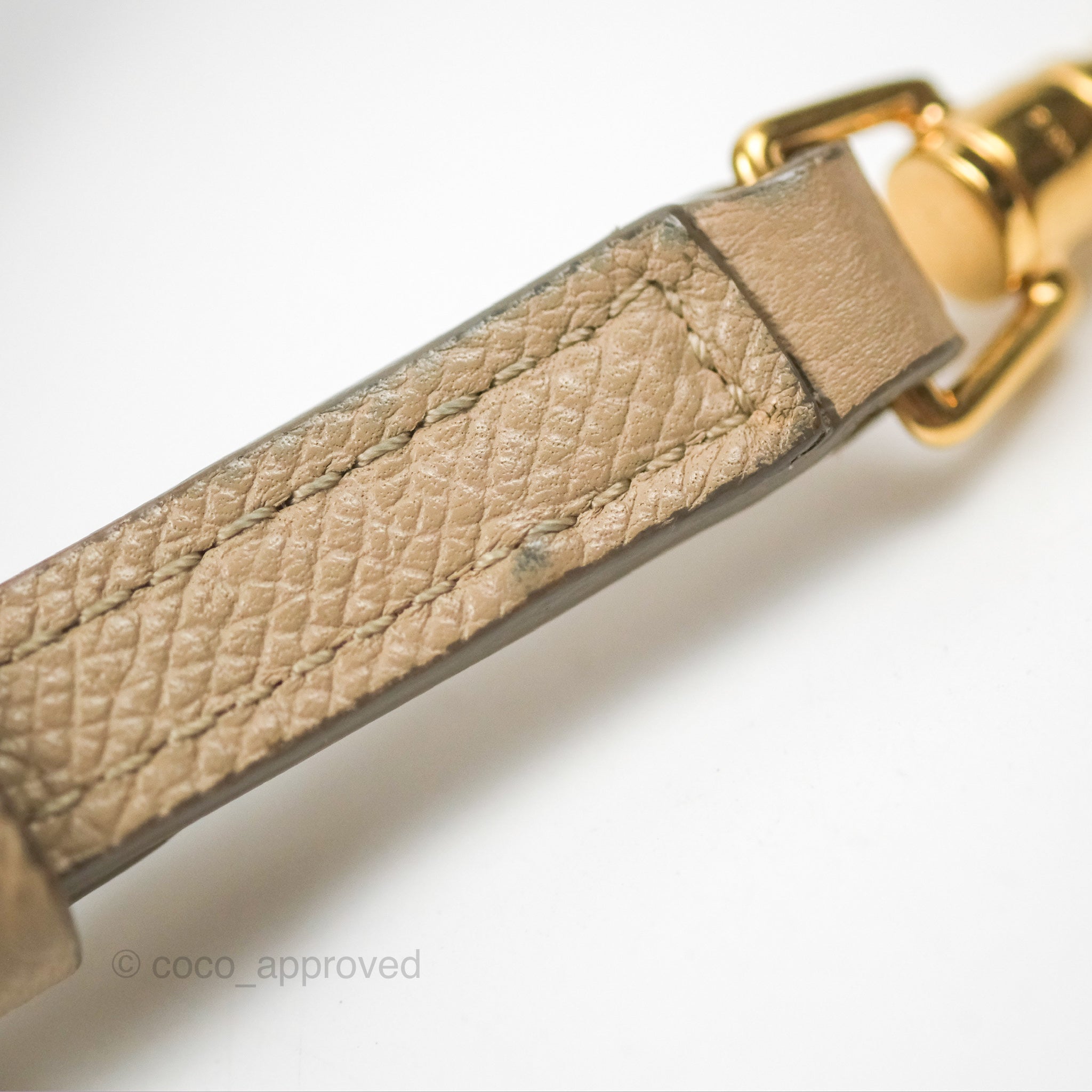 Celine Nano Belt Bag in Light Taupe Grained Calfskin with Gold Hardware - Perfect for Everyday Use, Work & Travel