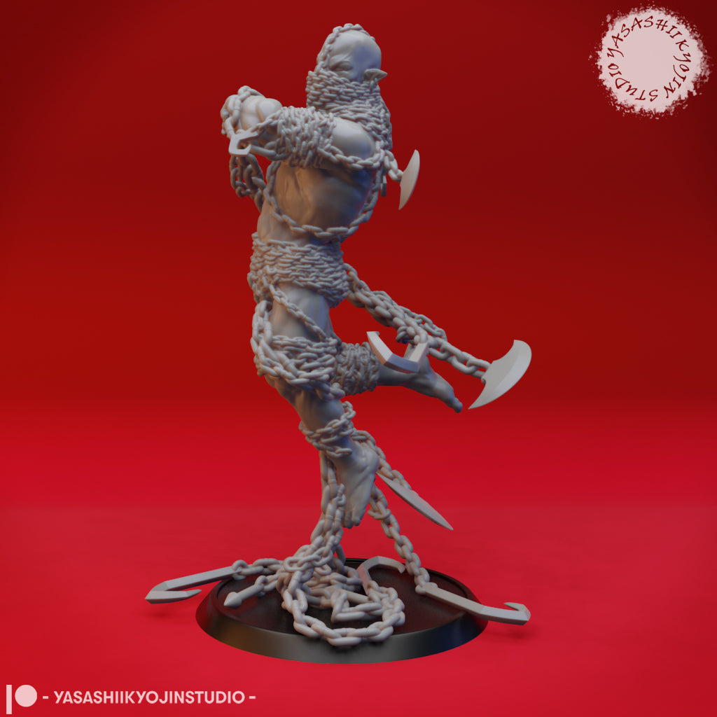 Chain Devil 54mm Scale Miniature - Detailed Tabletop RPG & Wargaming Figure for Dungeons & Dragons, Pathfinder, Warhammer - Perfect for Collectors and Fantasy Battles