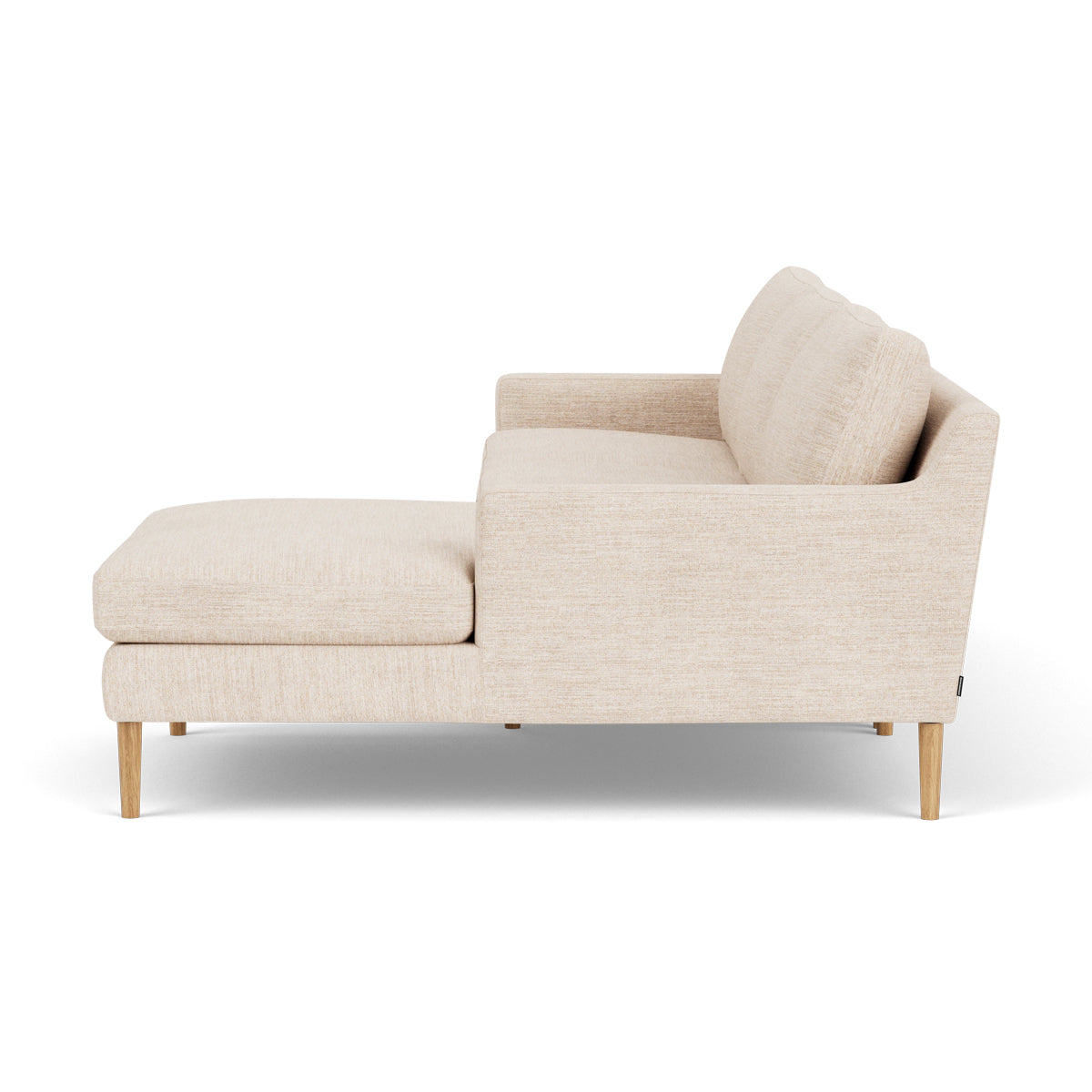 Astha Fabric Right Chaise Sofa - Modern Upholstered Sectional Couch for Living Room, Lounge & Small Spaces