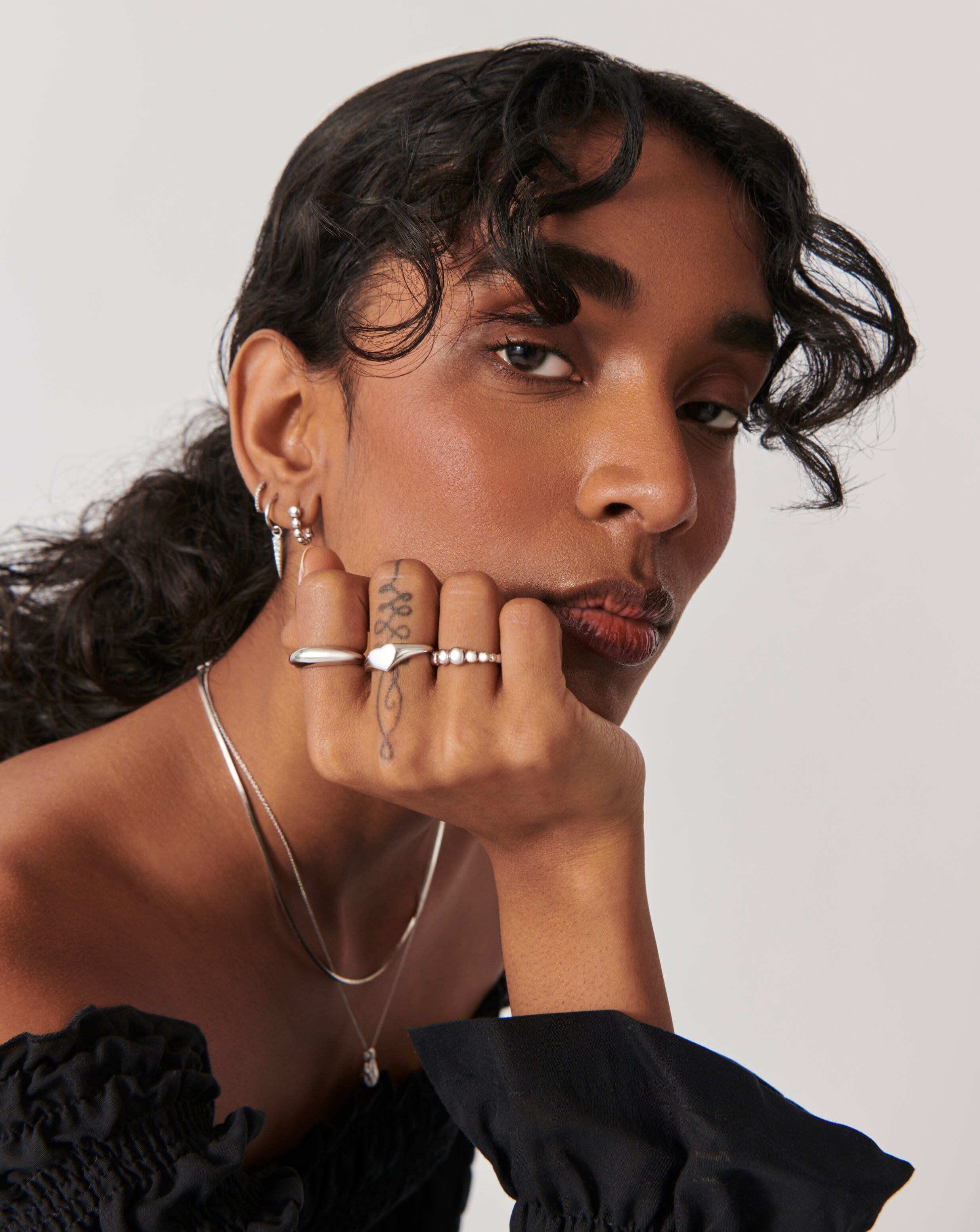 Beaded Stacking Ring Set | Sterling Silver Stackable Rings for Women | Perfect for Layering, Everyday Wear & Gift Giving