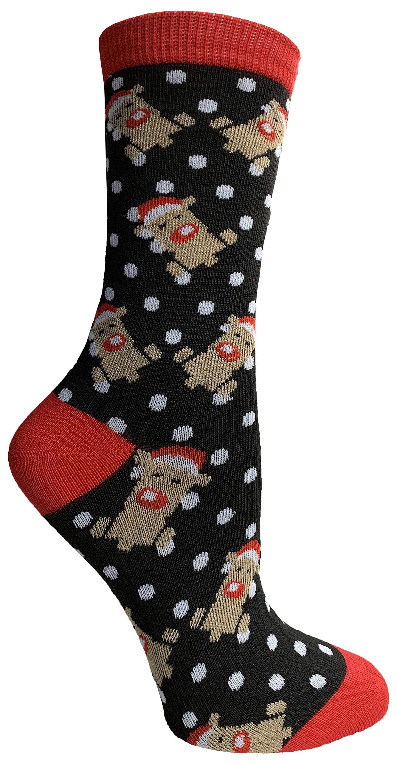 Yacht & Smith Women's Christmas Socks - Fun Holiday Novelty Crew Socks with Festive Colors - Perfect for Christmas Gifts, Office Parties & Cozy Winter Evenings
