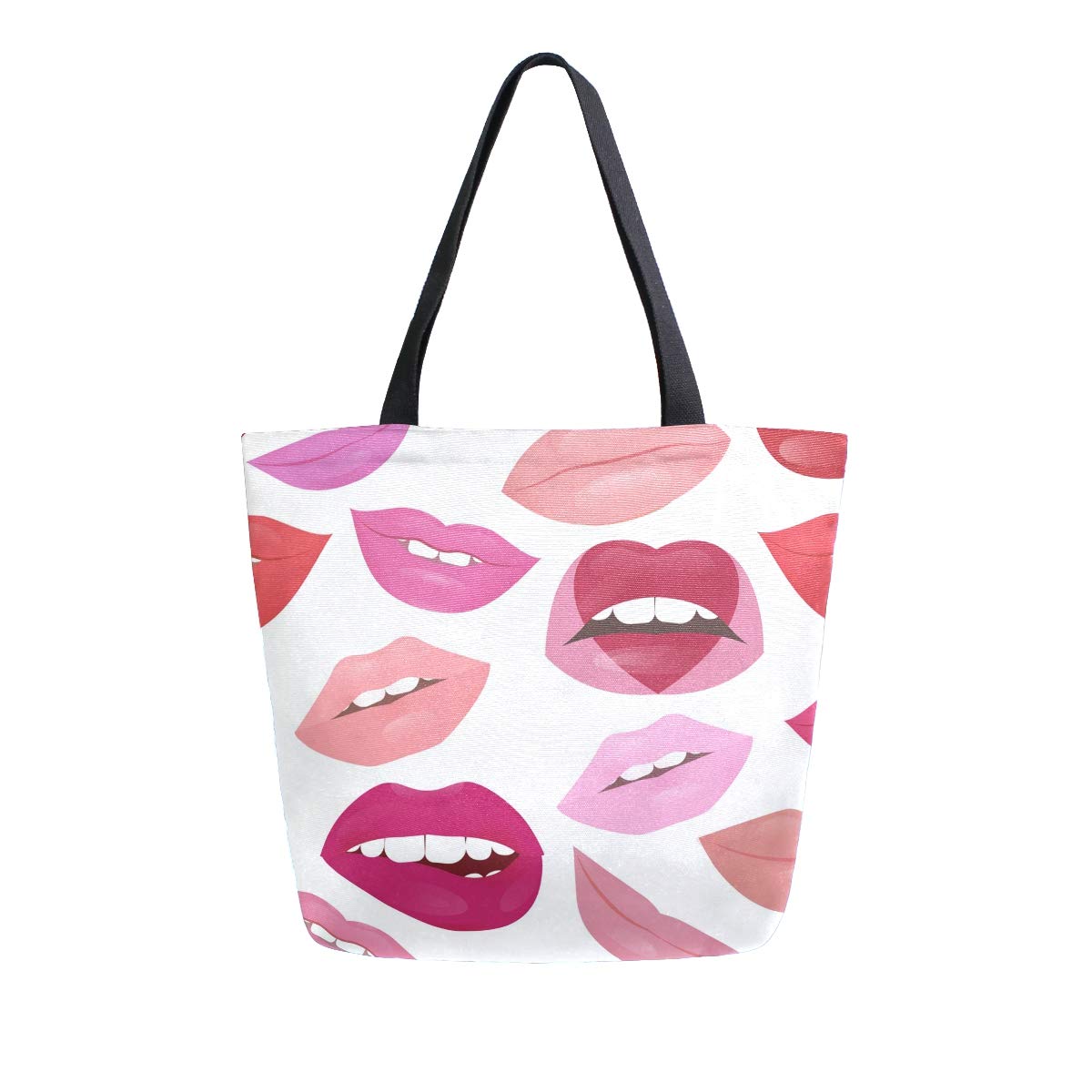 Stylish Canvas Tote Bag for Women - Reusable Grocery Shopping Bag with Sturdy Handles - Perfect for Beach, Work, and Everyday Use