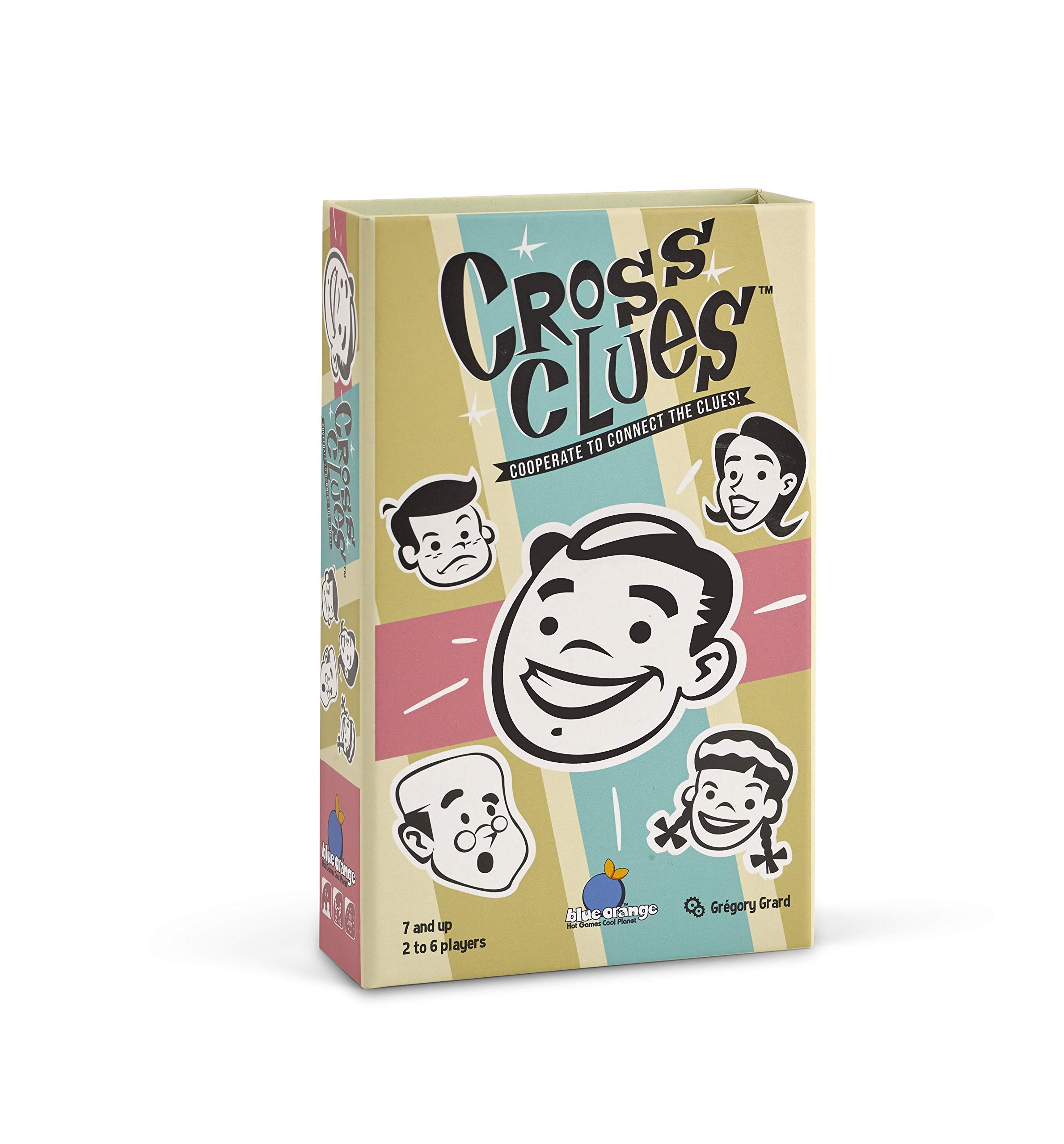Cross Clues Cooperative Party Game - Word Connection & Deduction Challenge for 2-6 Players Ages 7+ | Perfect for Family Game Night, Friends Gatherings & Couples Date Night | Fun Board Game by Blue Orange Games
