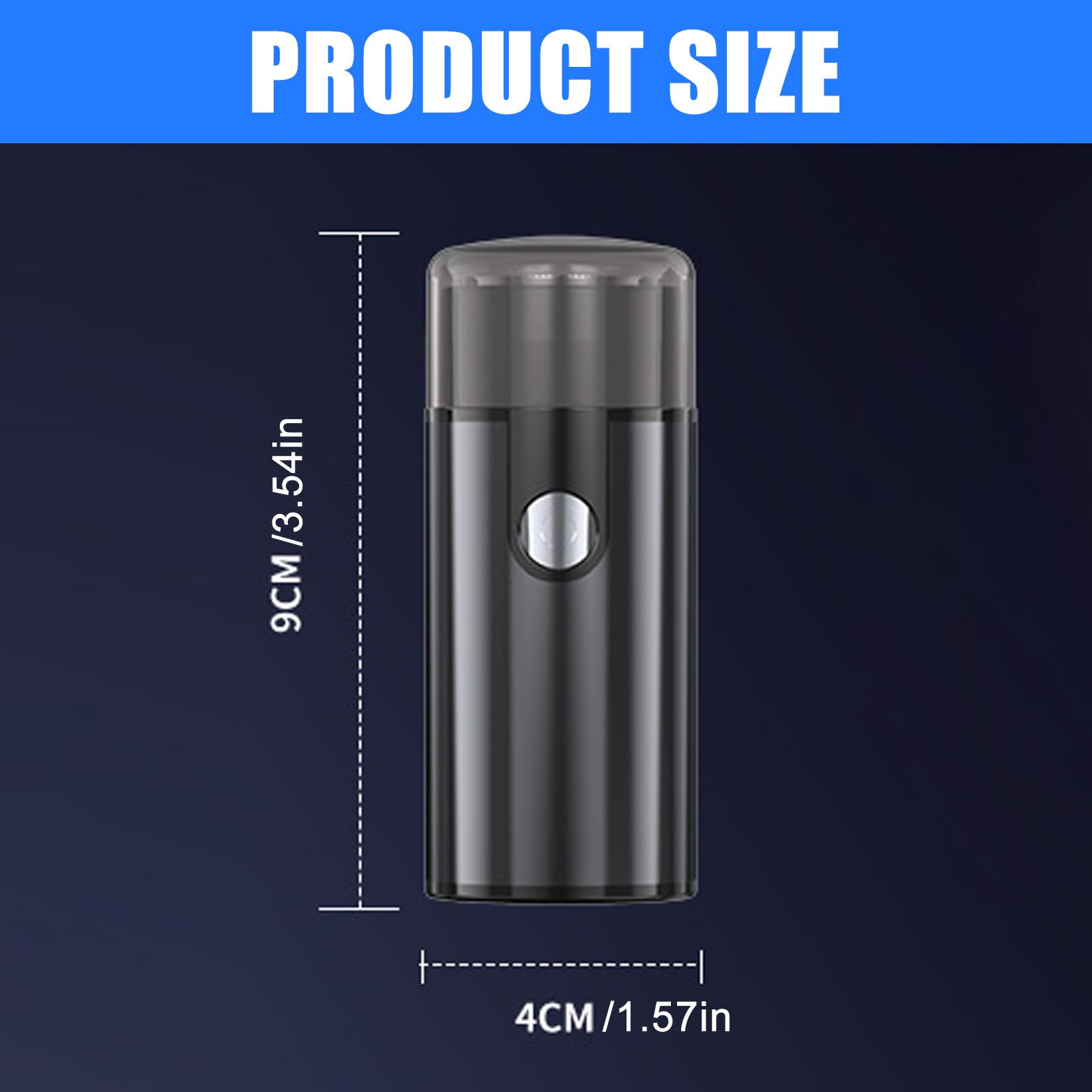 Premium Rechargeable Electric Shaver for Men - Wet & Dry Use with Anti-Slip Grip | Travel-Friendly Cordless Razor for Smooth Shaving at Home, Gym, or On-The-Go