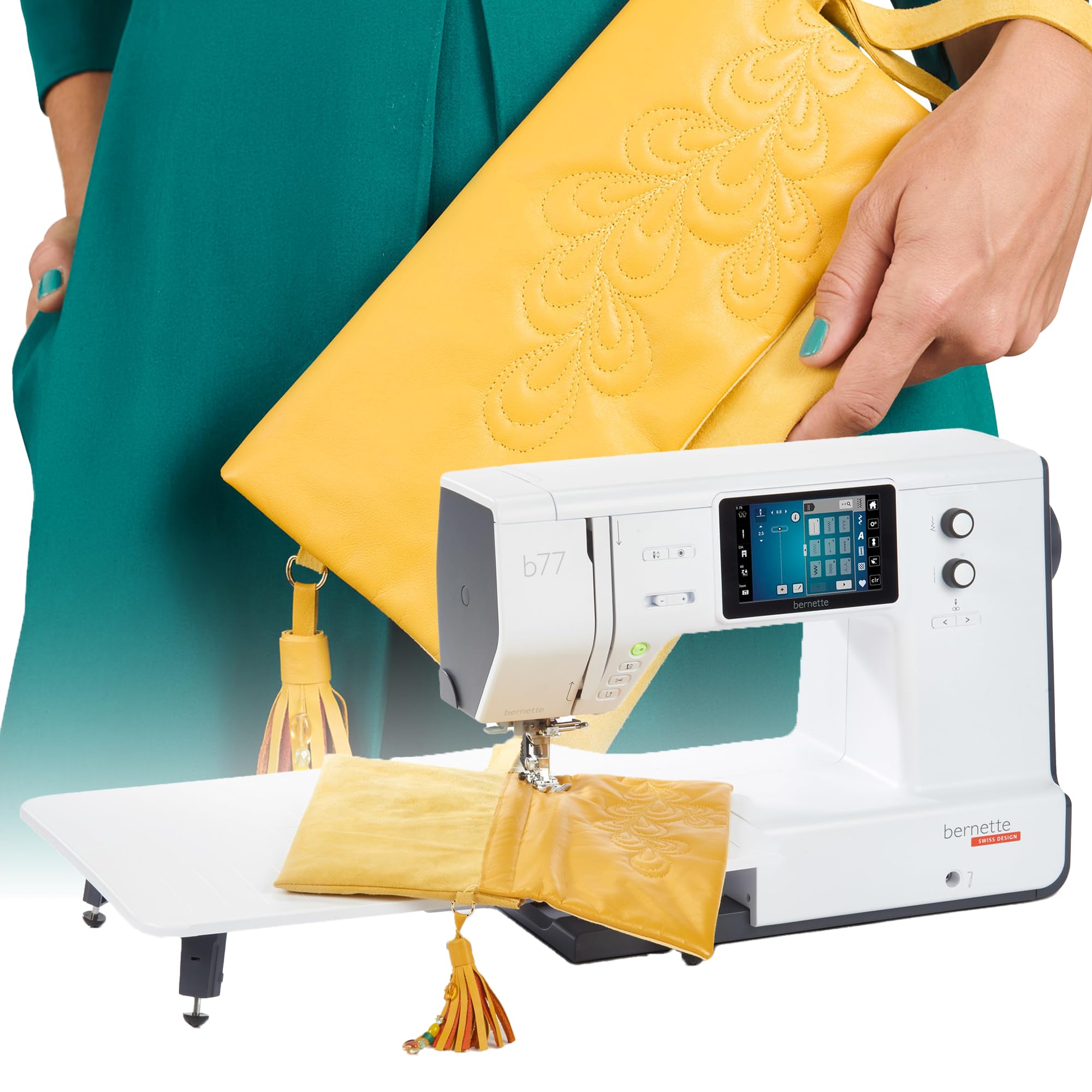 BERNETTE B77 Sewing Machine - Heavy Duty, Computerized, 770 Stitch Options | Perfect for Quilting, Dressmaking & Home DIY Projects