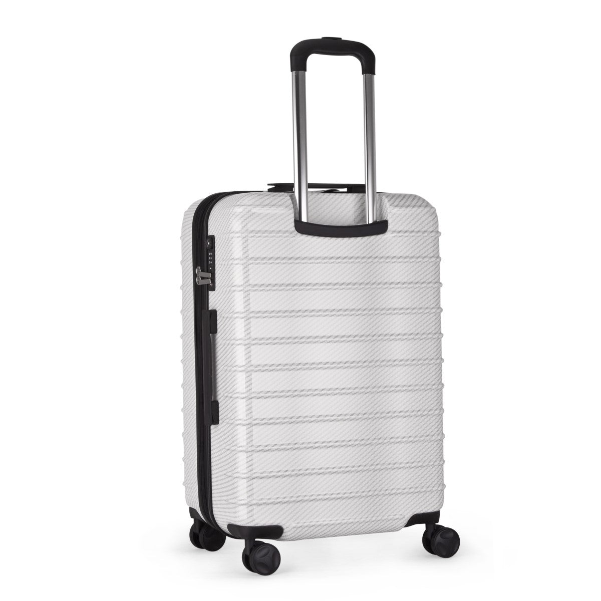 Daycrown 802 Carbon Fiber Texture Luggage - Lightweight Durable Suitcase for Travel, Business Trips & Vacations