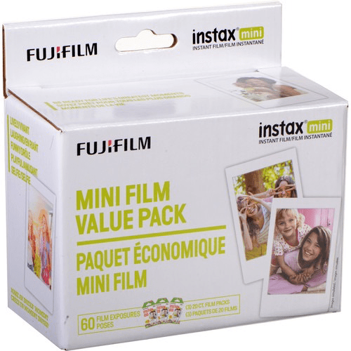 FUJIFILM INSTAX Mini Instant Film (60 Exposures) - Compatible with Mini 7/8/9/11/40/70/90 Cameras - Perfect for Parties, Travel & DIY Scrapbooking