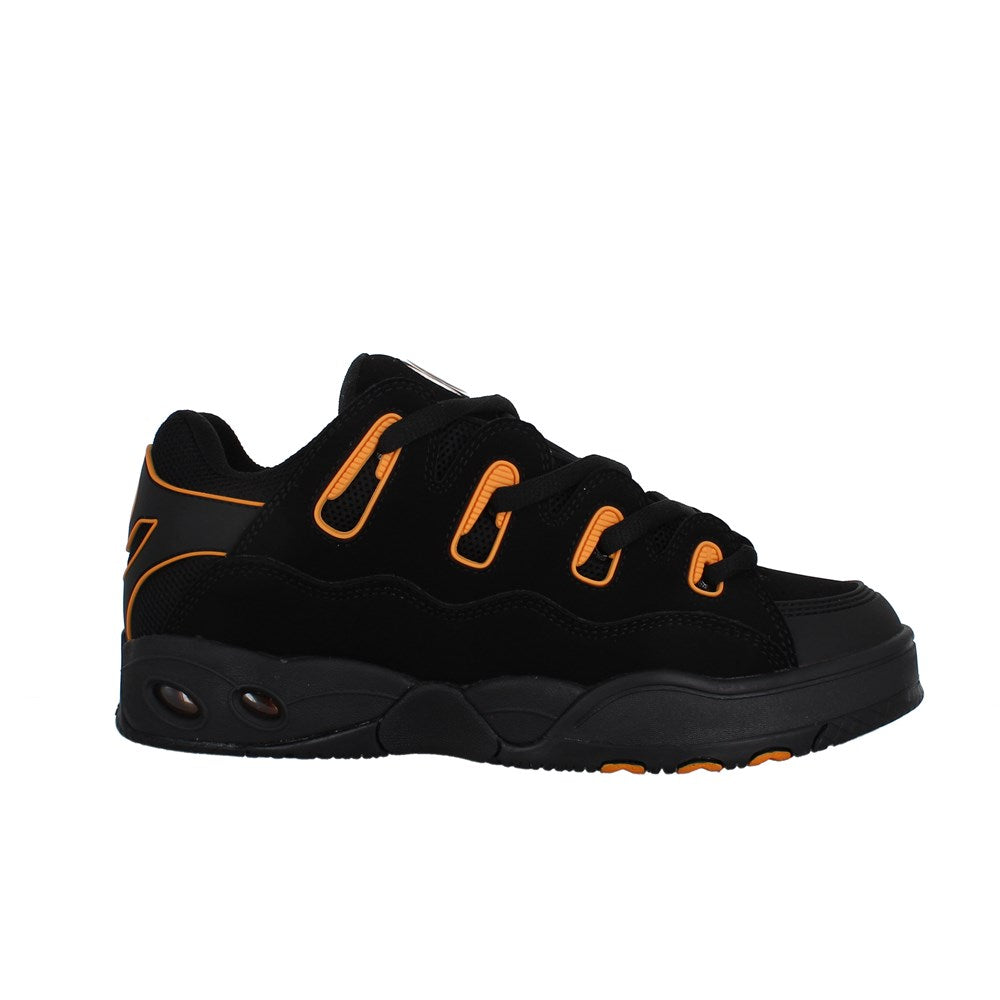 Original Osiris D3 OG Sneakers - Black/Black/Orange - Retro Skate Shoes for Men & Women - Perfect for Streetwear & Skateboarding