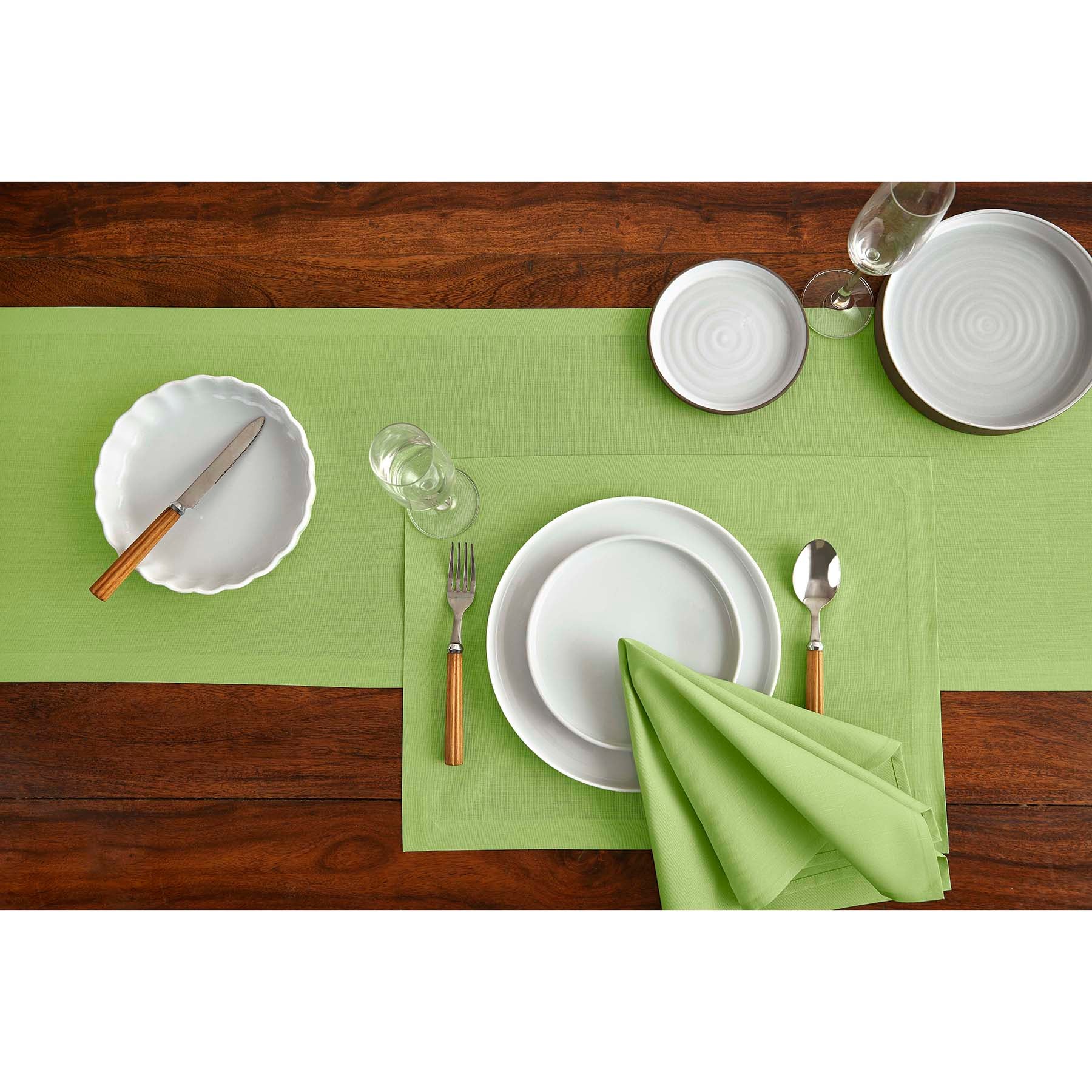 Premium Cotton Linen Placemats Set of 6 - Natural Woven Table Mats for Dining Room Decor - Elegant Place Settings for Dinner Parties & Everyday Use