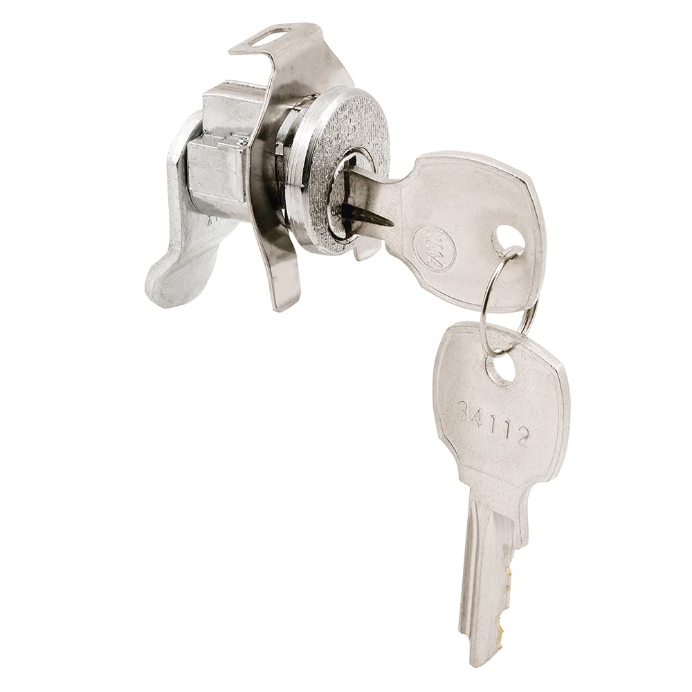 Prime-Line MP4312 Mailbox Lock - National Standard, Counter-Clockwise Operation, Nickel Finish (Single Pack) - Secure Your Home Mailbox & Package Delivery