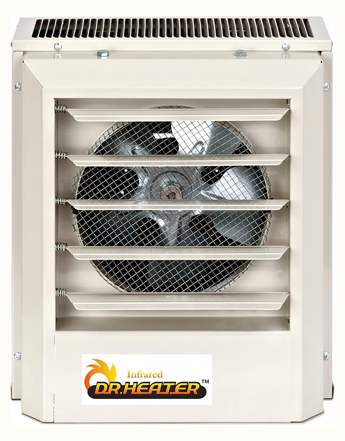 DR Infrared Heater DR-P350 - 5000W 3-Phase Industrial Space Heater in Gray | Perfect for Warehouses, Garages & Workshops