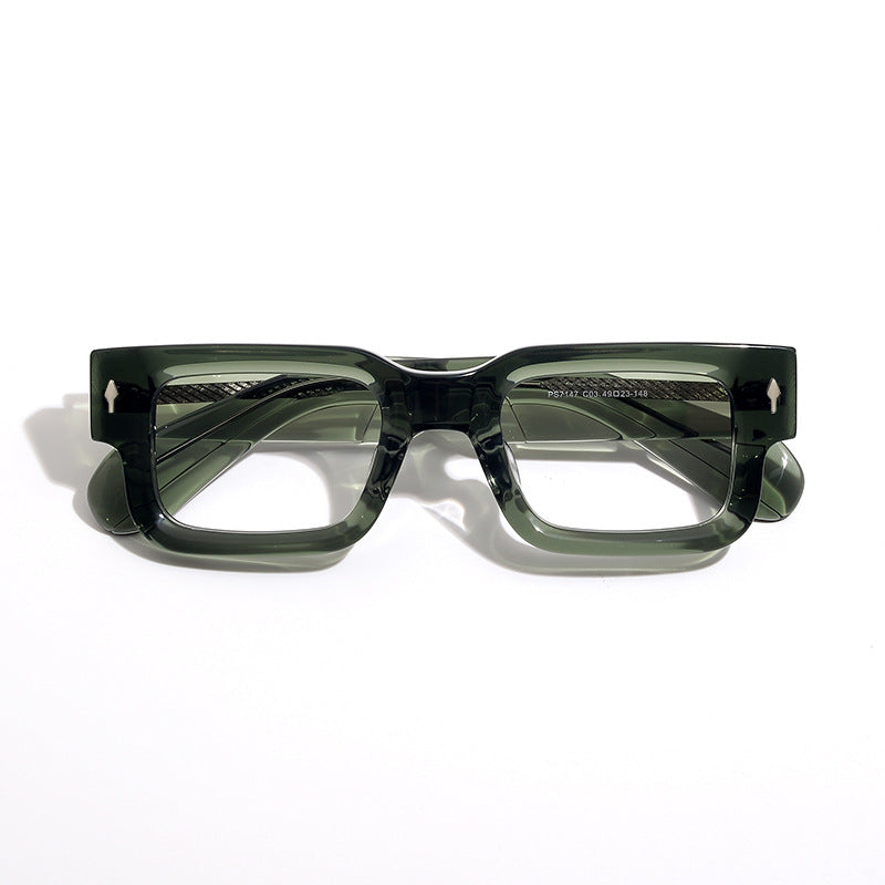 Stylish Kalven Acetate Square Glasses Frames for Men & Women - Lightweight & Durable Eyewear for Work, Reading & Fashion