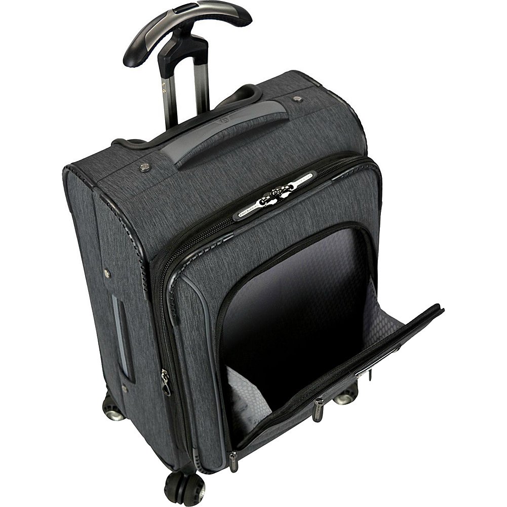 Traveler's Choice T-Cruiser 26-Inch Expandable Spinner Luggage - Lightweight Softside Suitcase with 360° Wheels, Gray Silverwood | Perfect for Air Travel, Business Trips & Weekend Getaways