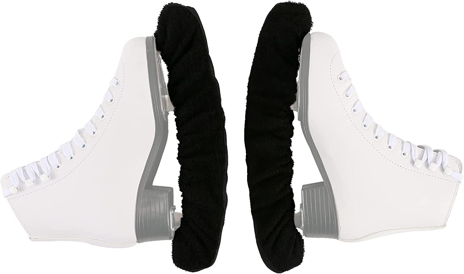 Qchengsan Ice Skate Blade Covers - Protective Skate Guards for Hockey, Figure & Ice Skates (Kids, Youth, Adults - Men, Women, Boys, Girls) | Prevent Rust & Damage During Storage & Transport