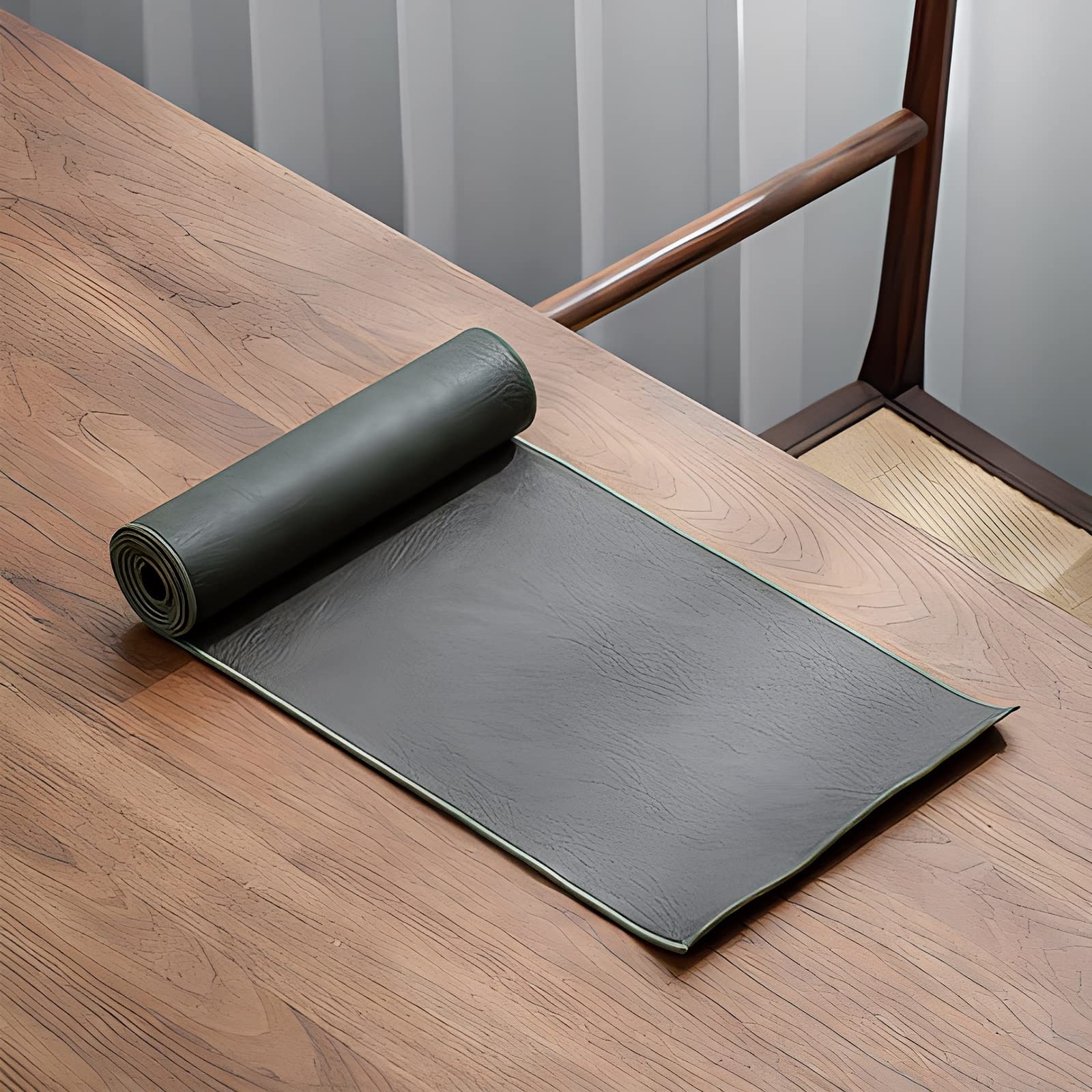 Premium Waterproof & Oil-Resistant Double-Sided Leather Table Runner - 25x150cm (9.8x59.1in) Heat & Stain Resistant Placemat for Dining Table, Tea House, Restaurant - Elegant Green Home Decor for Parties & Daily Use