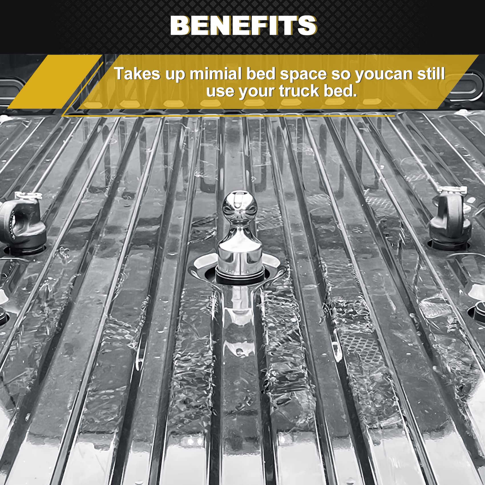 60639 Puck System Gooseneck Hitch Ball Kit - Compatible with 2013-2025 Ford F250/F350/F450, 2016-2025 Chevy Silverado, GMC Sierra & Nissan Titan XD - 38,000 lbs GTW/9,500 lbs VTW - 2-5/16