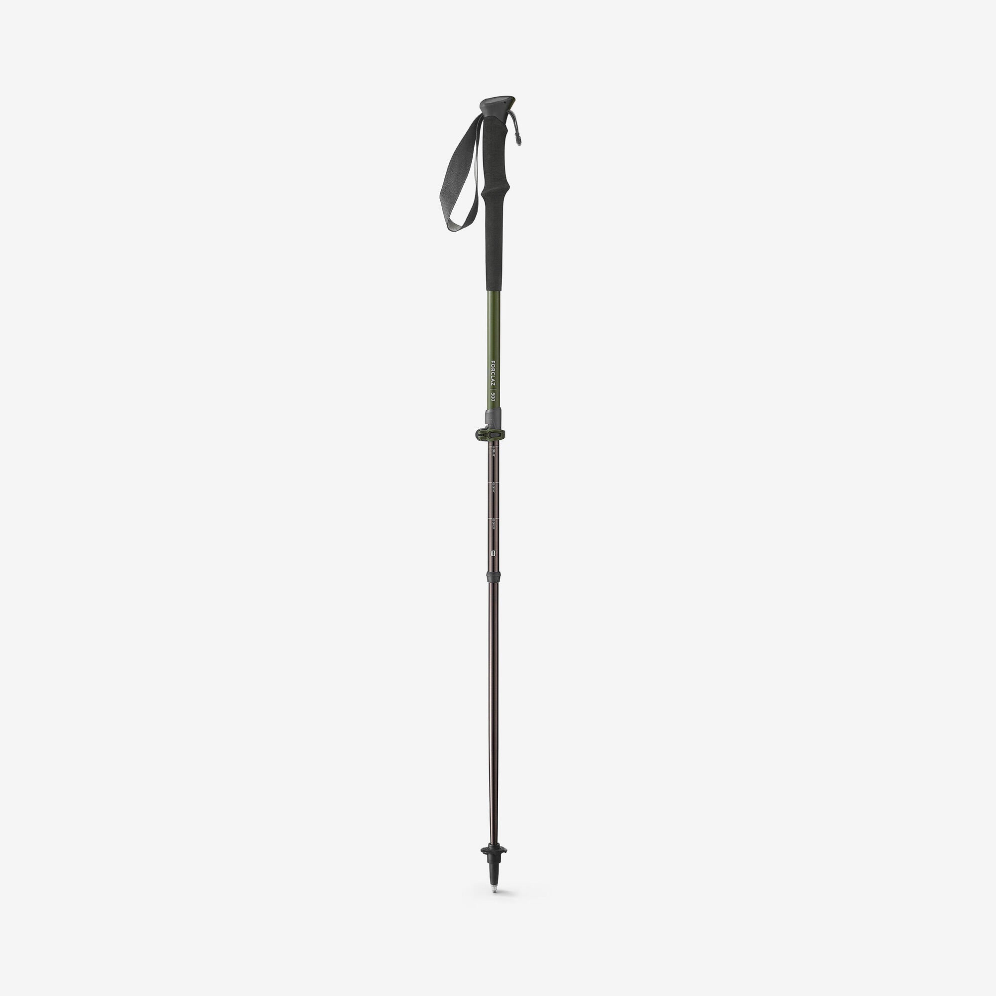 Forclaz MT500 Trekking Pole - Lightweight Aluminum Hiking Stick with Anti-Shock System for Men & Women - Perfect for Mountain Climbing, Backpacking & Outdoor Adventures
