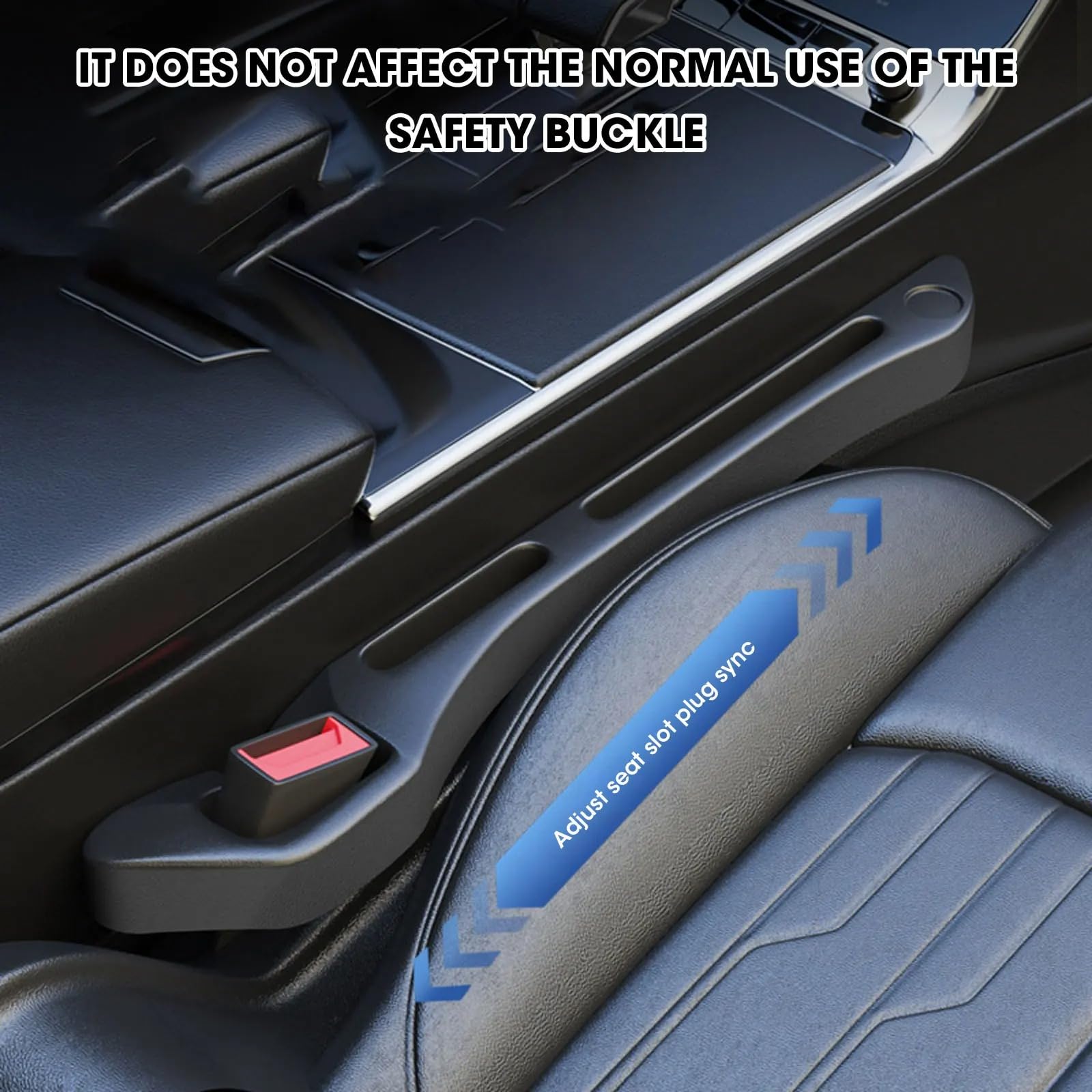 2 Pack Car Seat Gap Filler Organizer - Premium Car Seat Gap Filler to Prevent Items from Falling Between Seats & Console - Universal Fit for Most Vehicles - Perfect for Phones, Keys, Wallets & Small Essentials - Ideal for Road Trips, Commuting & Daily Driving