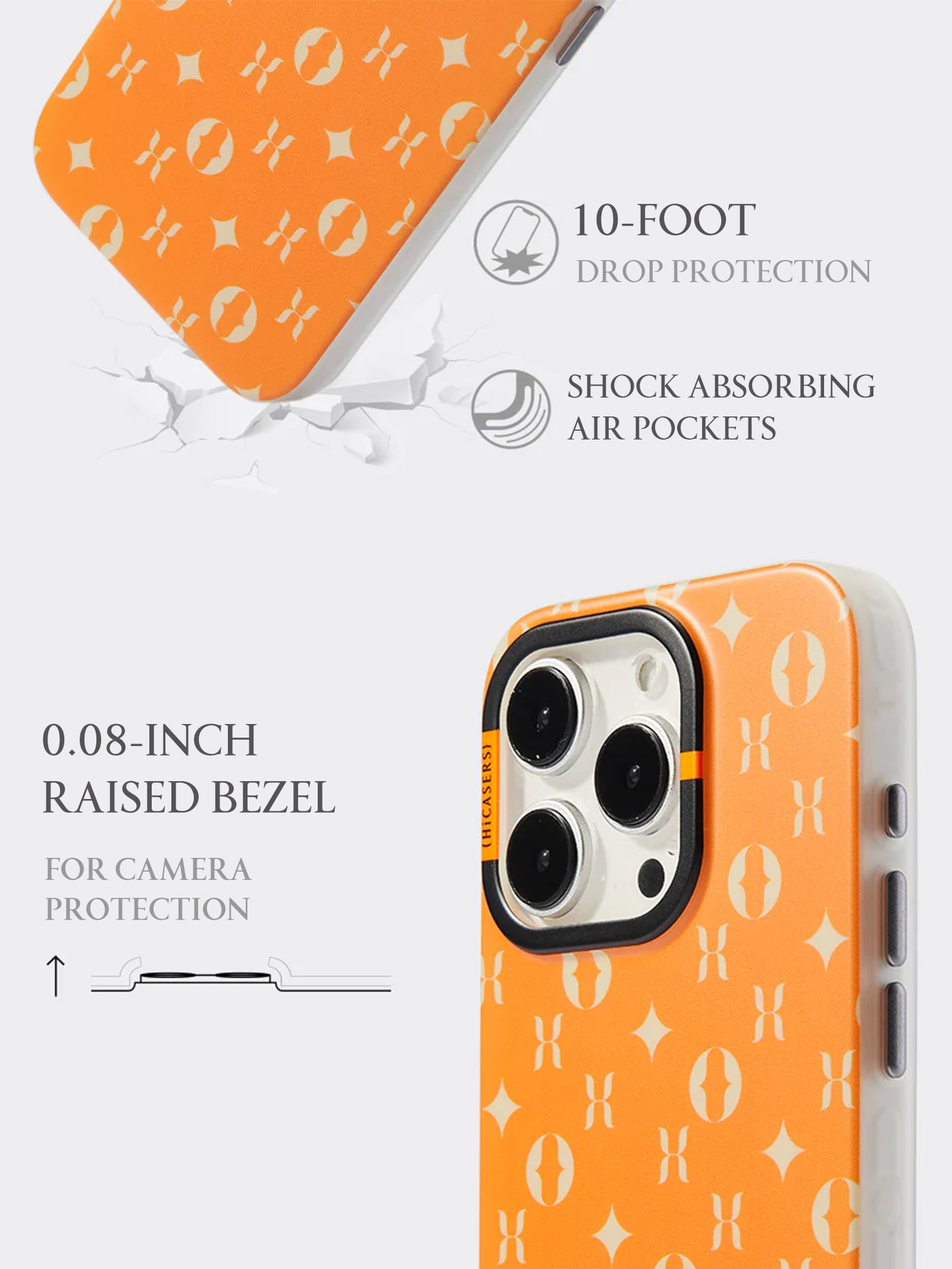 Custom Orange Logo Phone Case - Personalized Protective Cover for iPhone & Samsung - Perfect for Branding, Promotions & Gifts