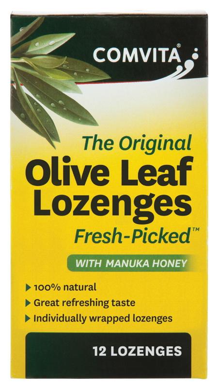 Comvita Olive Leaf Lozenges with Manuka Honey - Natural Immune Support & Sore Throat Relief - Perfect for Travel, Work & Daily Wellness
