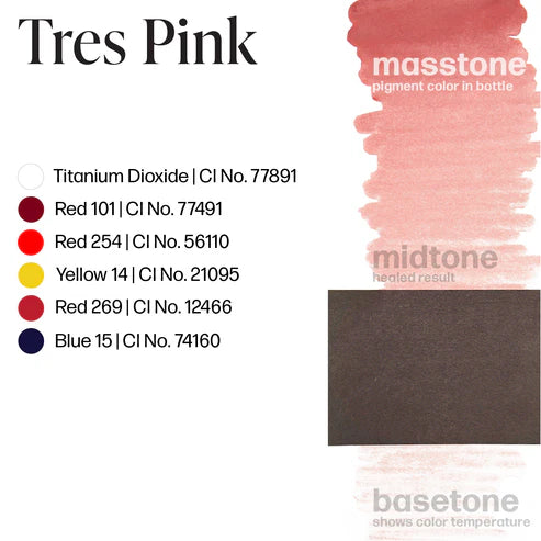 Tres Pink Permablend - Premium Long-Lasting Makeup for Flawless Coverage | Perfect for Daily Wear, Special Occasions & Photography
