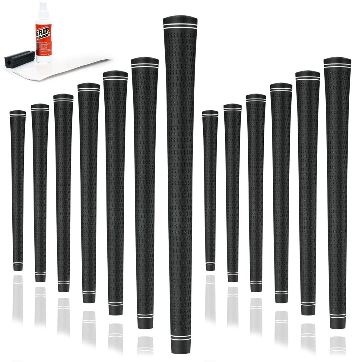 Karma Revolution 360 Golf Grips & Grip Kits - No Alignment Needed, Quick & Easy Installation for Adjustable Golf Clubs (Single, 9, 13, 25 Packs or Complete Kit) | Perfect for Club Regripping, Golf Equipment Maintenance & DIY Golf Accessories Upgrade