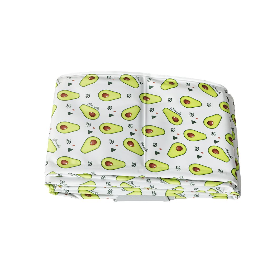 Foldable Pet Swimming Pool - Portable Dog & Cat Bathing Tub in Avocado Print (Small/Medium/Large) - Perfect for Backyard, Beach & Outdoor Water Play