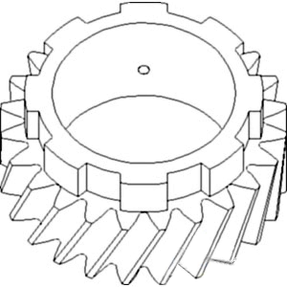 RAParts DJS Tractor Parts 24 Teeth Gear Pinion Shaft (4th) - Compatible with Allis Chalmers CA, D10, D12, D14, D15, D17, WD, WD45 - Heavy Duty Replacement for Farming & Agricultural Equipment - Perfect for Tractor Repair & Maintenance