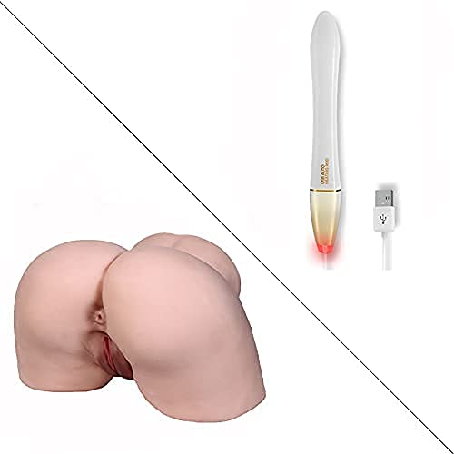 Realistic Male Masturbator with Big Butt & Lifelike Pussy & Anal - Heating Rod Included for Enhanced Pleasure | Perfect for Solo Play, Couples Fun & Discreet Adult Entertainment