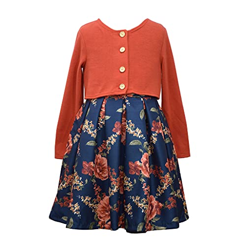 Navy/Orange Floral