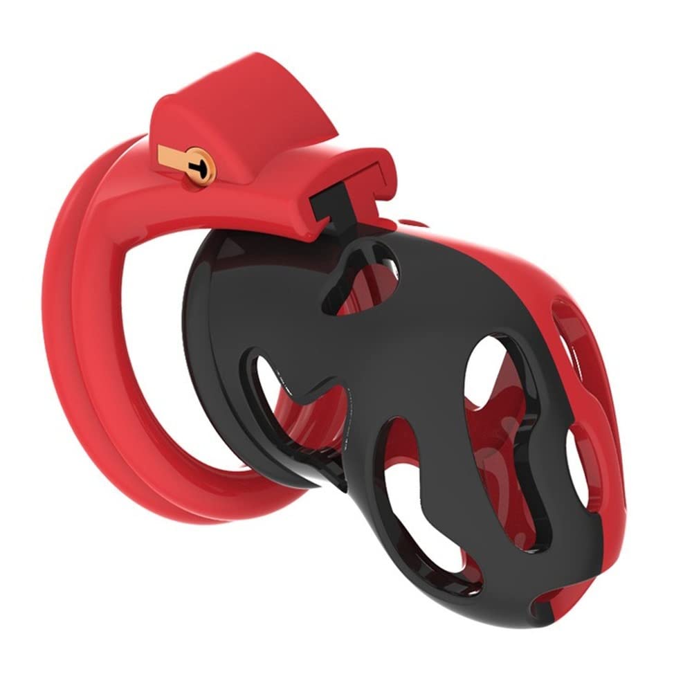**Male Chastity Cage Device - Beginner-Friendly Anti-Erection Bondage Lock for Couples with Sunglasses | Colorful Chastity Lock for BDSM, Role Play & Couples' Intimacy**