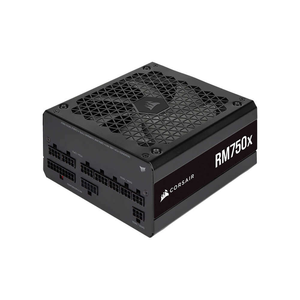 Corsair RM750x 750W 80 Plus Gold Fully Modular ATX Power Supply - High Efficiency PSU for Gaming PC, Workstation & Home Office Setup