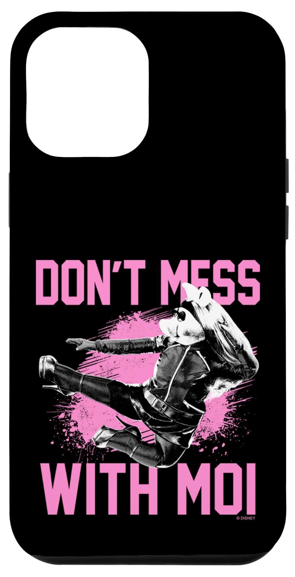 iPhone 12 Pro Max Case - Disney The Muppets Miss Piggy 'Don't Mess With Moi' Design | Protective Phone Cover for Women & Fans | Perfect for Everyday Use & Disney Enthusiasts