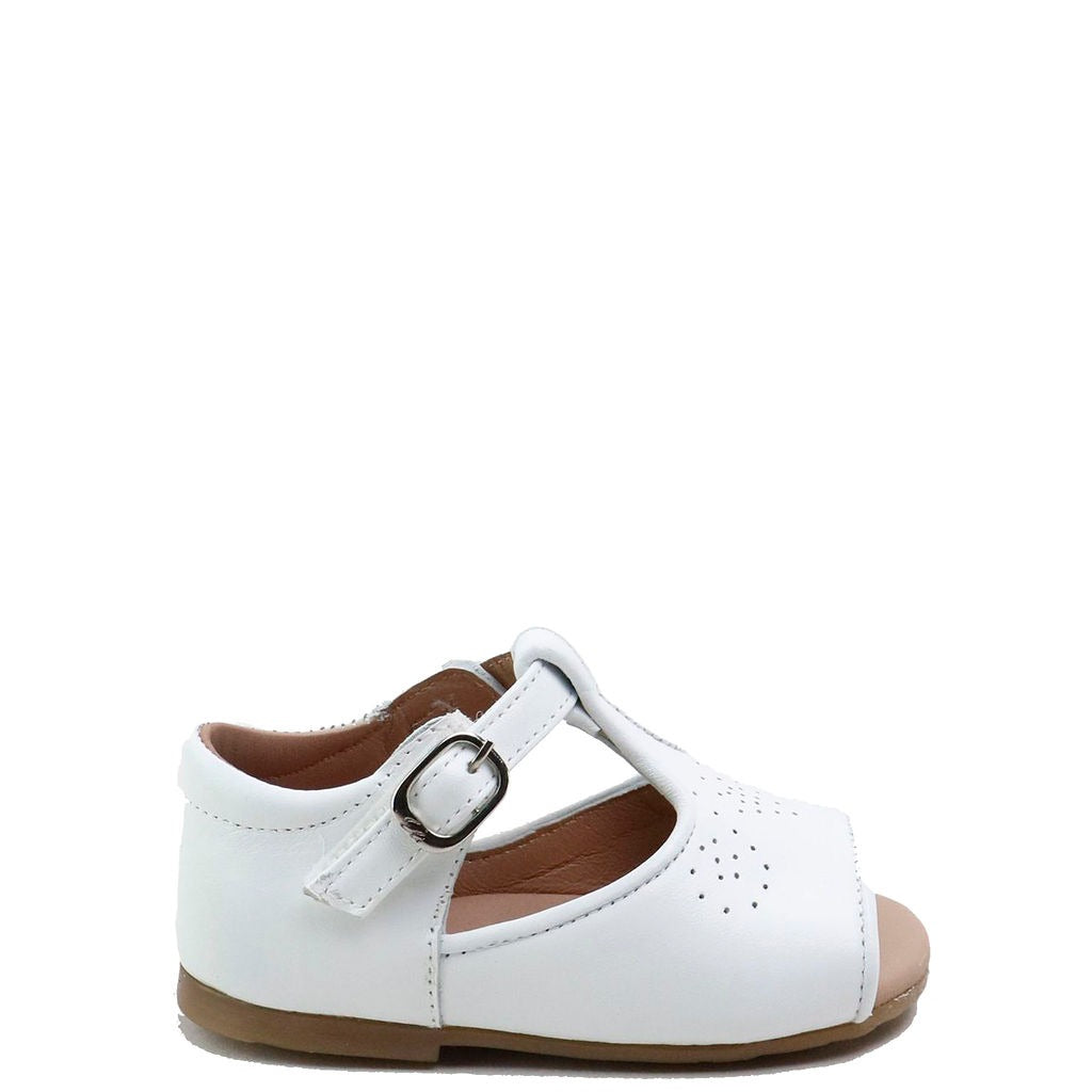 Breathable White Perforated Baby Sandals - Soft & Comfortable First Walkers for Infants & Toddlers - Perfect for Summer Outings, Beach Trips & Playdates