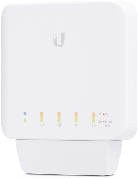 Ubiquiti USW-FLEX DPST 5-Port Gigabit PoE Switch with 1Gbps Speed | Aluminum Housing | Ideal for Home Office, Smart Home & Network Expansion