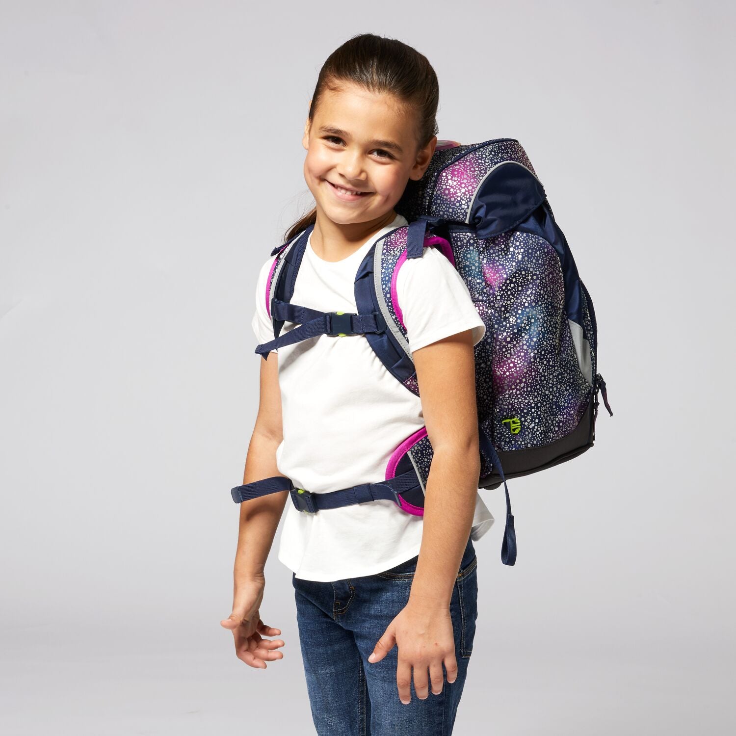 Ergobag Prime School Backpack - Bearlaxy Limited Edition | Lightweight & Durable Kids Bookbag for School, Travel & Daily Use