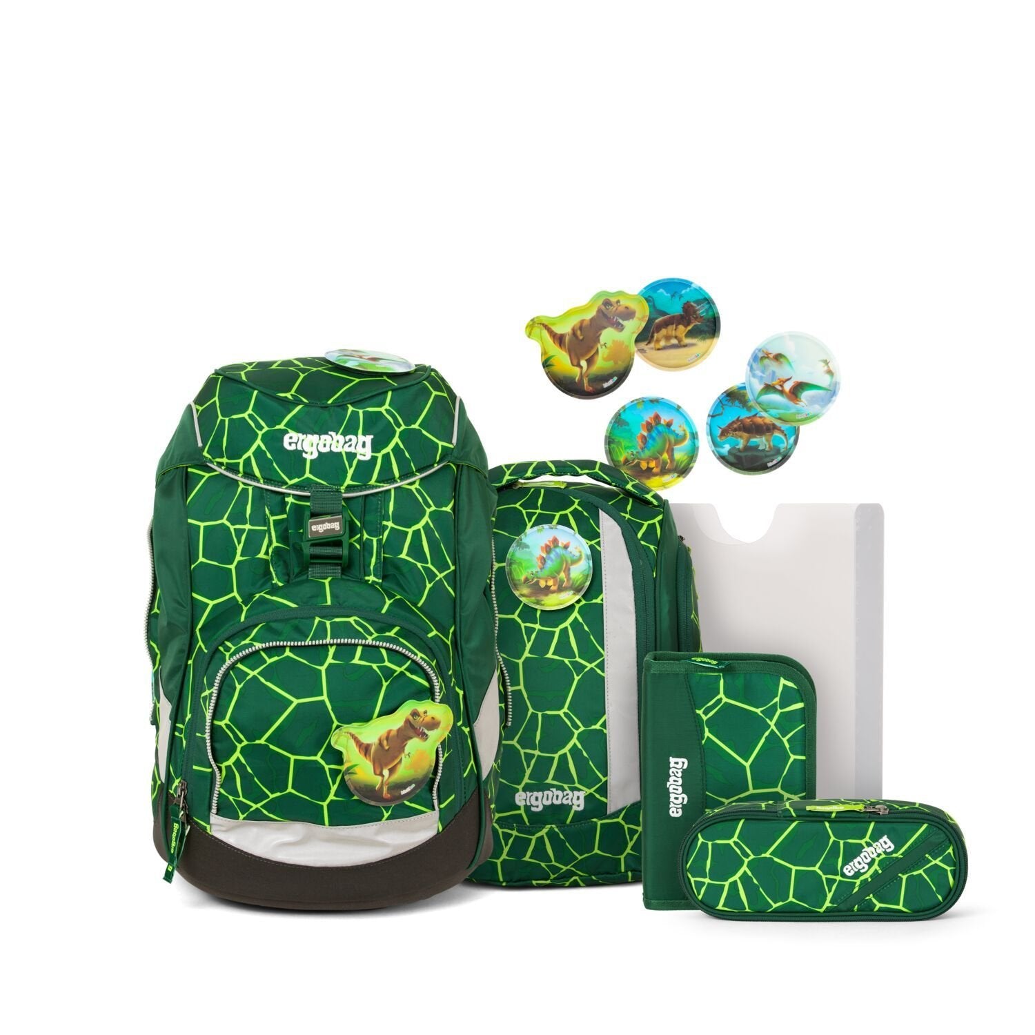 Ergobag School Backpack 6-Piece Set with BearRex Design - Durable Kids Bookbag for Elementary Students, Perfect for School, Travel & Daily Use