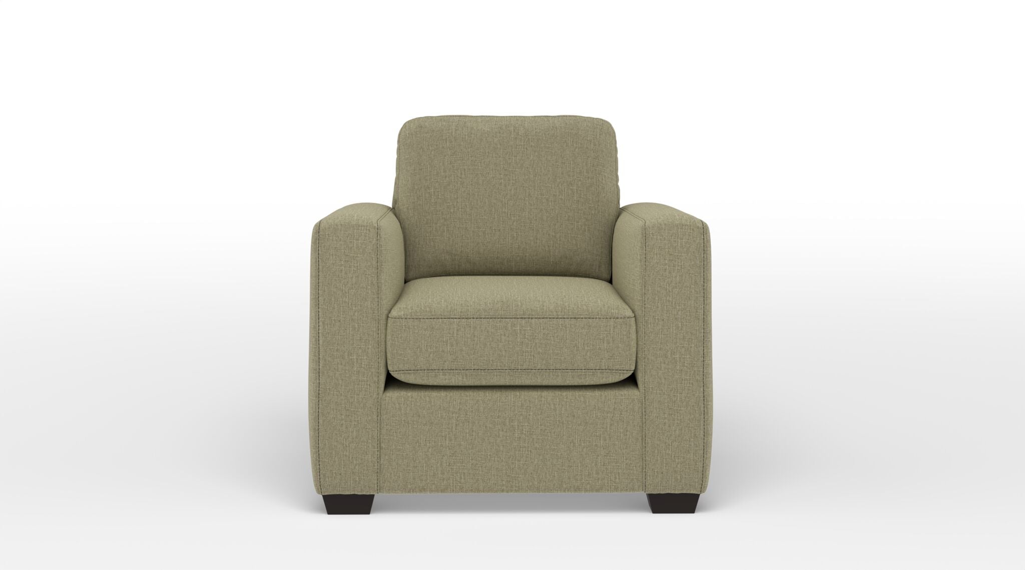 Caleb Chair Bondi Beige - Modern Accent Chair for Living Room, Bedroom, or Office - Comfortable Upholstered Armchair with Neutral Beige Fabric