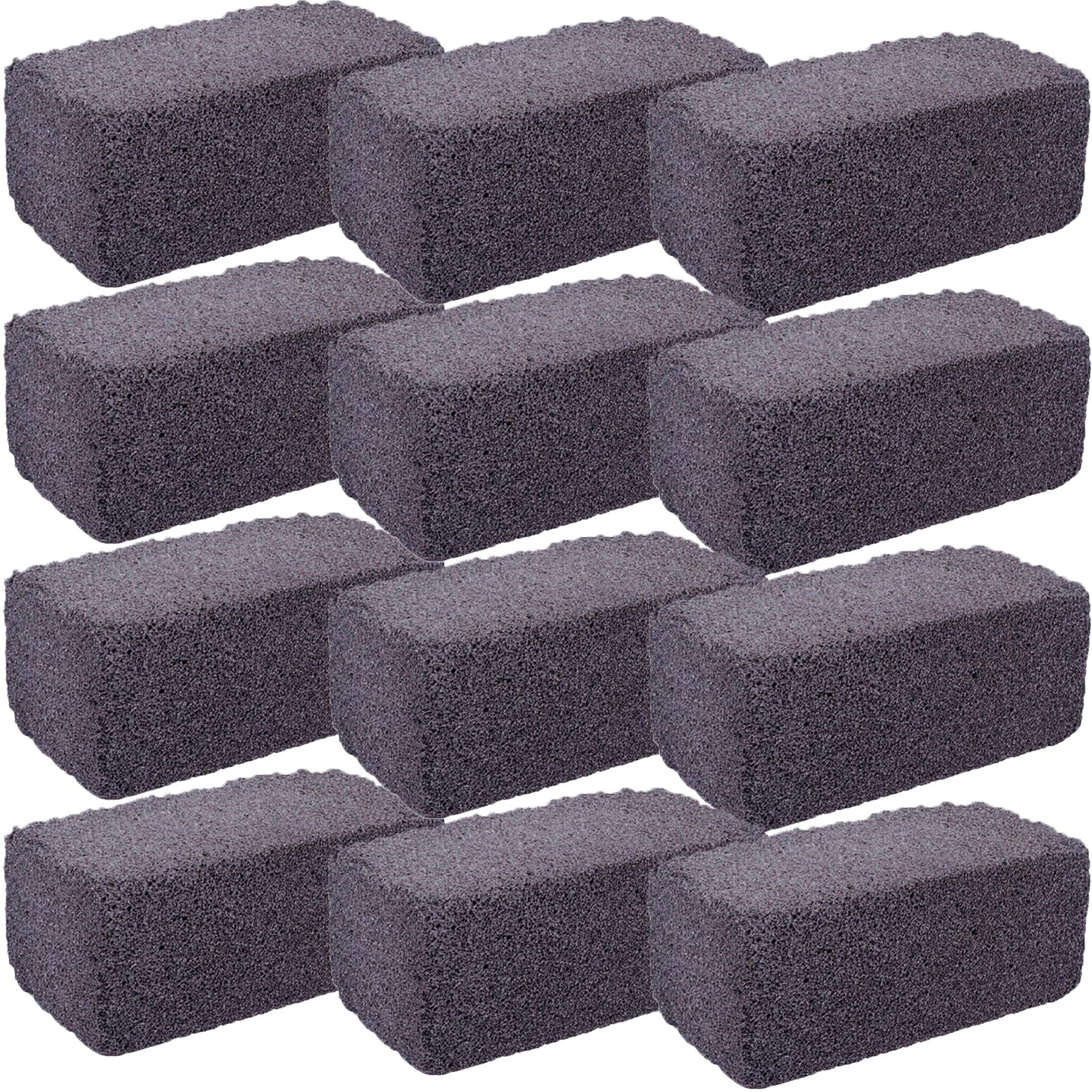 Tiger Chef Griddle Grill Brick Cleaner - 12 Pack for Blackstone Griddles & Outdoor Grills | Heavy-Duty Scrubber for BBQ, Camping & Backyard Cooking