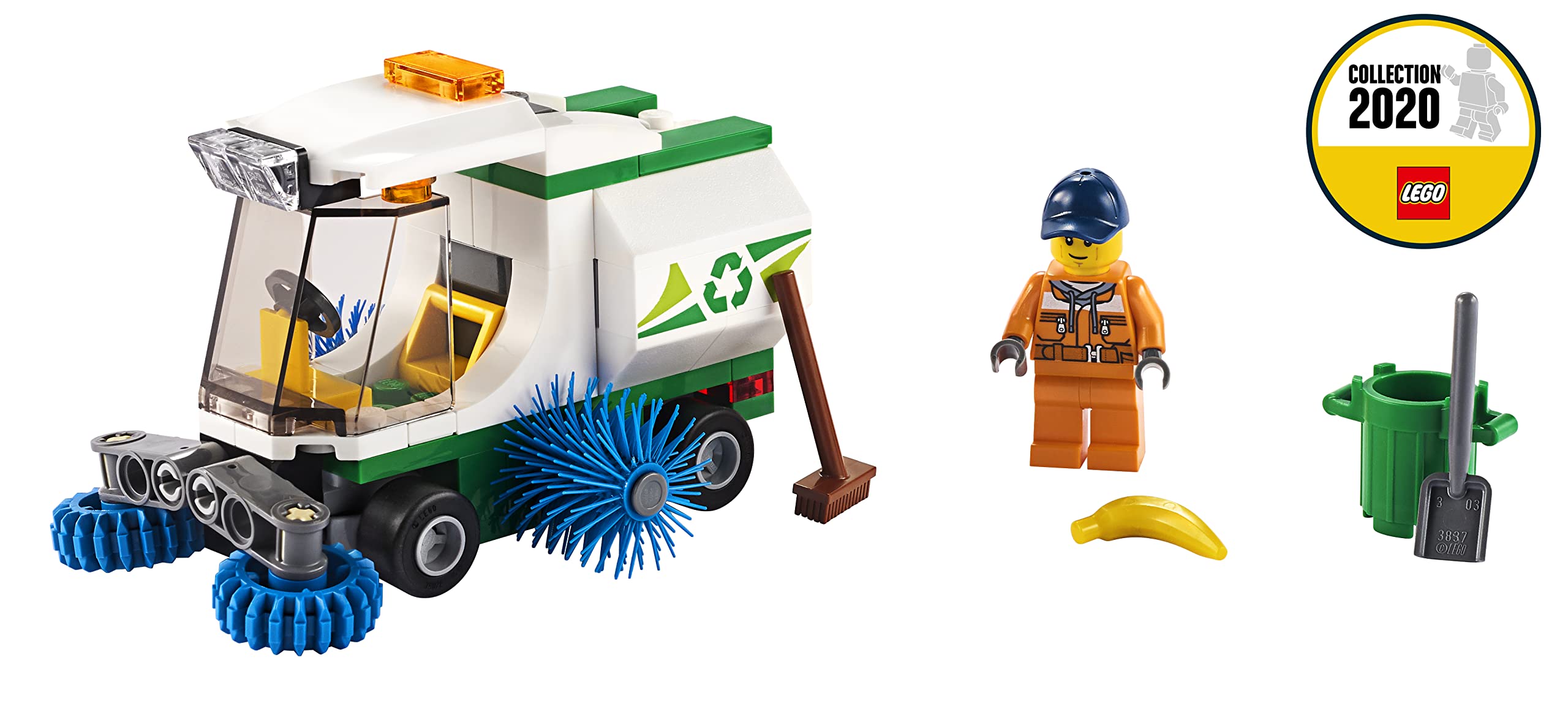 LEGO 60249 City Great Vehicles Street Sweeper Toy Truck - Fun Construction Vehicle Playset for Kids, Perfect for Pretend Play & City Building Scenes