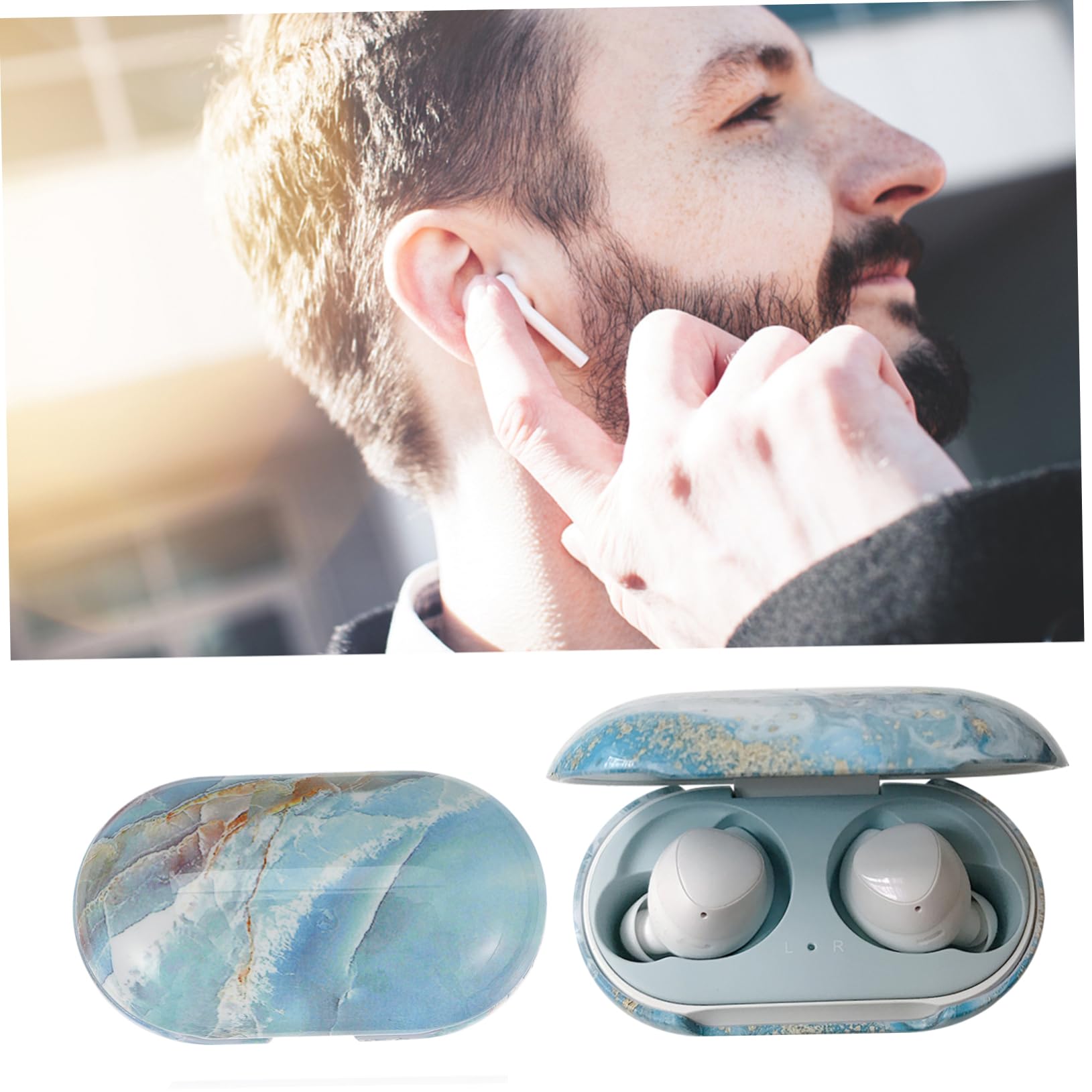 Mikikit 3-Pack Beautiful Headphone Case - Anti-Fall Protective Storage Holder for Headsets & Earphones | Perfect for Travel, Office, and Home Organization