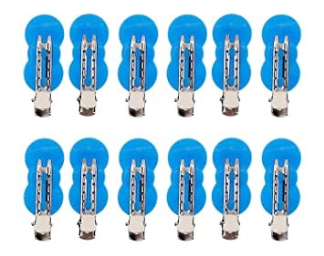 KAVIN 12-Pack Hairdressing Sectioning Clips - Duckbill Hair Cutting Clips for Salon & Home Use - Assorted Colors - Perfect for Styling, Coloring & Hairdressing