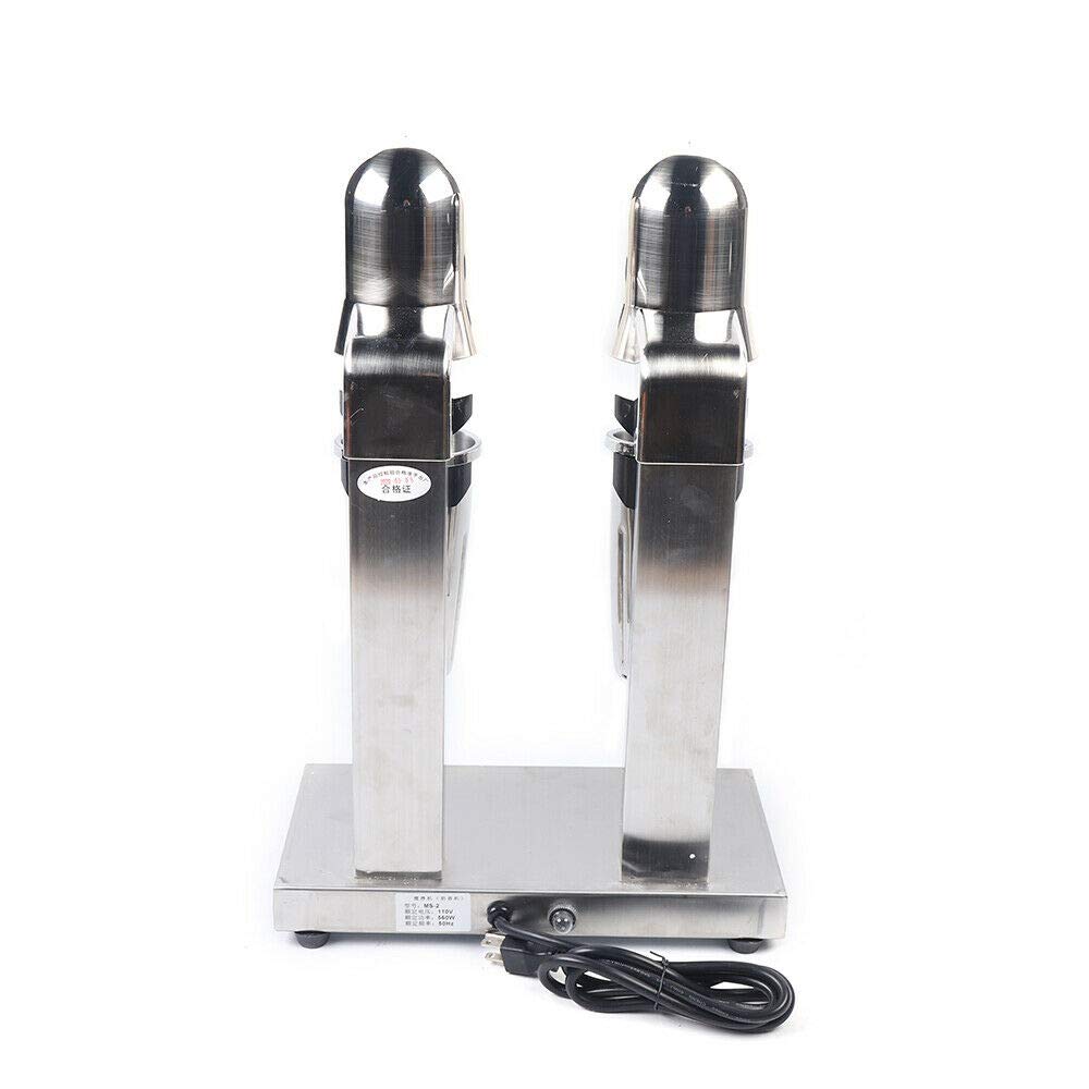 Commercial Grade 560W Double Head Milkshake Mixer - Heavy Duty Drink Blender for Smoothies, Ice Cream & Shakes - Perfect for Restaurants, Cafes & Smoothie Bars