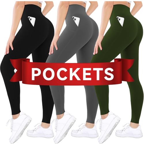 3 Packs With Pocket-black/Dark Gray/Olive Green