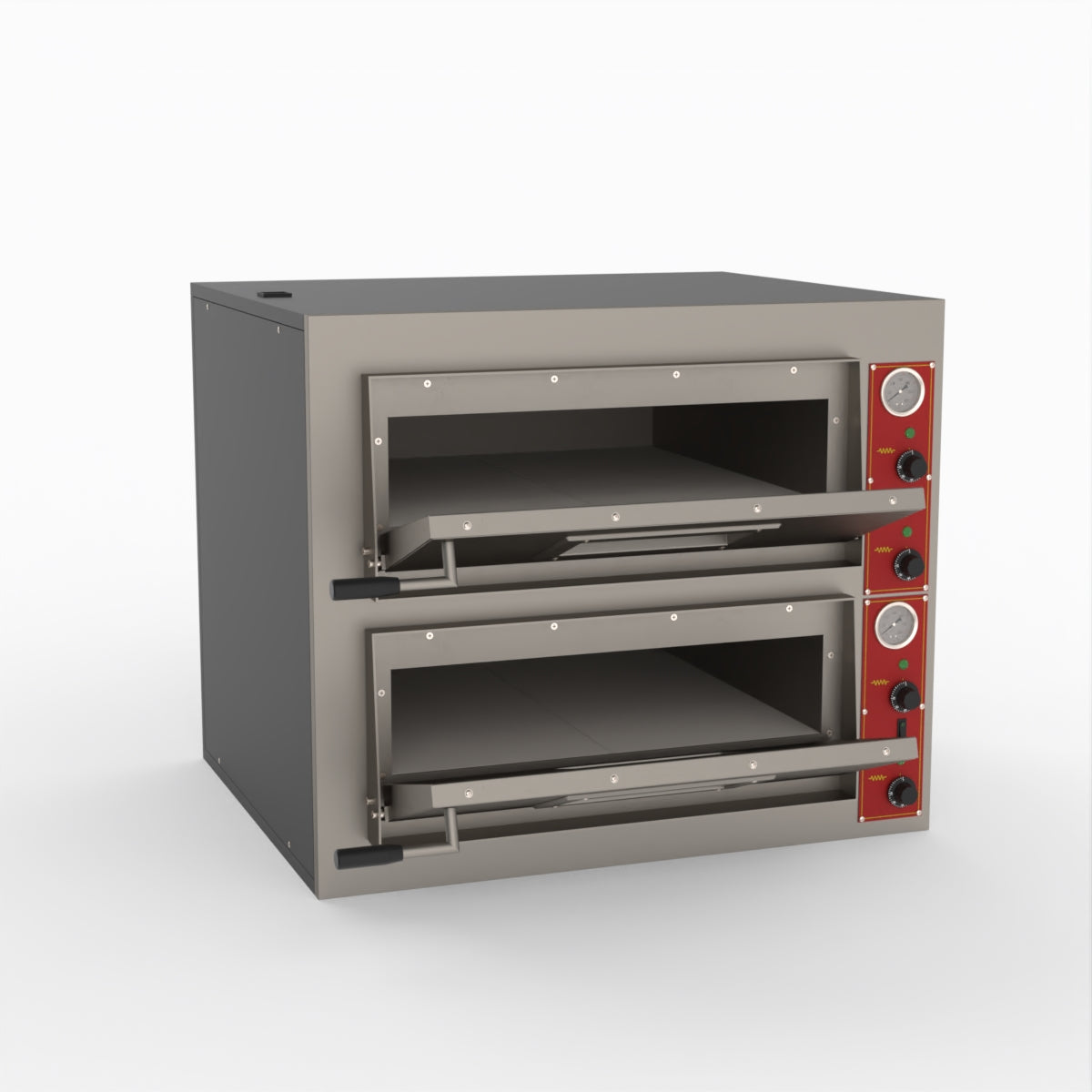 BakerMax Black Panther EP 2E Commercial Pizza Deck Oven - Perfect for Pizzerias, Restaurants & Catering Businesses