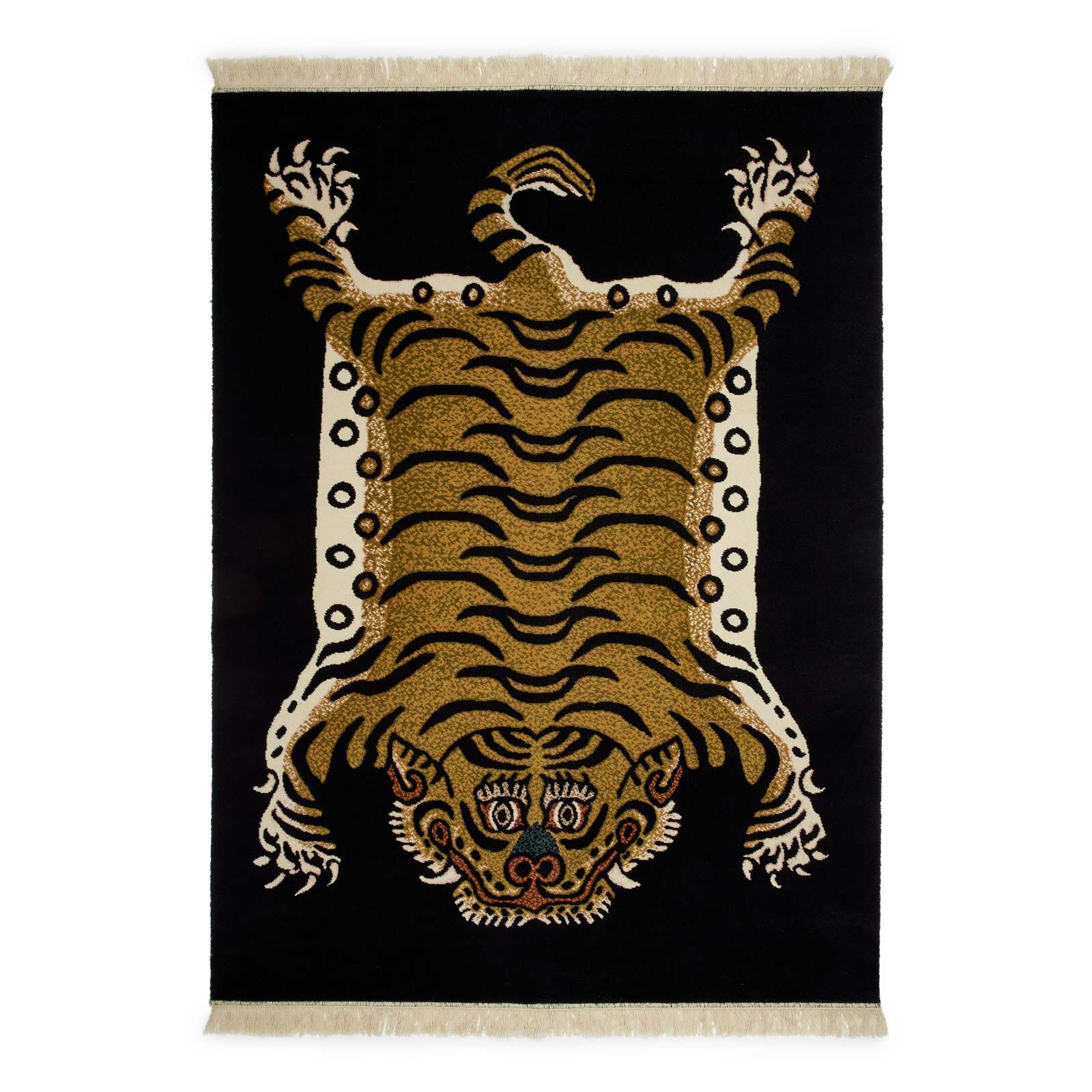 Premium Black SABER Rug - Soft & Durable Modern Area Rug for Living Room, Bedroom, or Office Decor